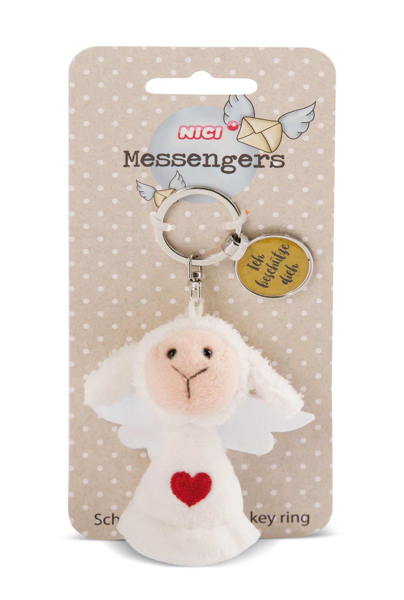 NICI Schlüsselanhänger Engel mit Herz mit Anhänger"Ich beschütze dich"7cm