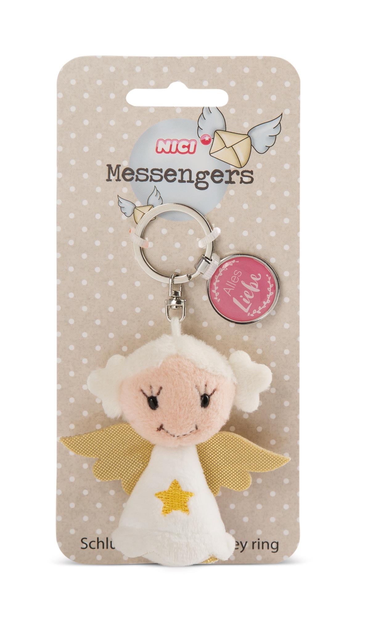 NICI Schlüsselanhänger Engel mit Stern mit Anhänger"Alles Liebe"7cm