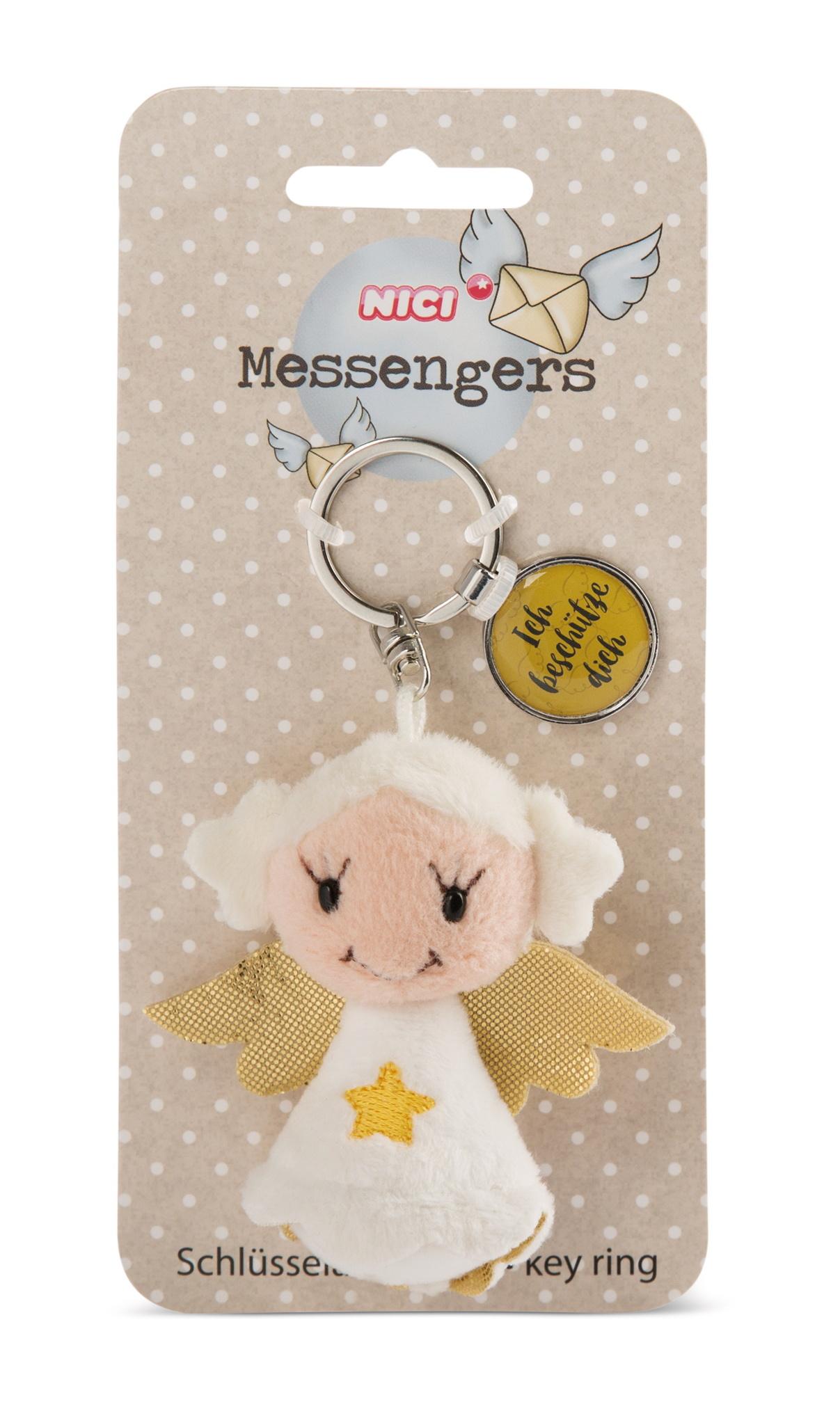 NICI Schlüsselanhänger Engel mit Stern mit Anhänger"Ich beschütze dich"7cm