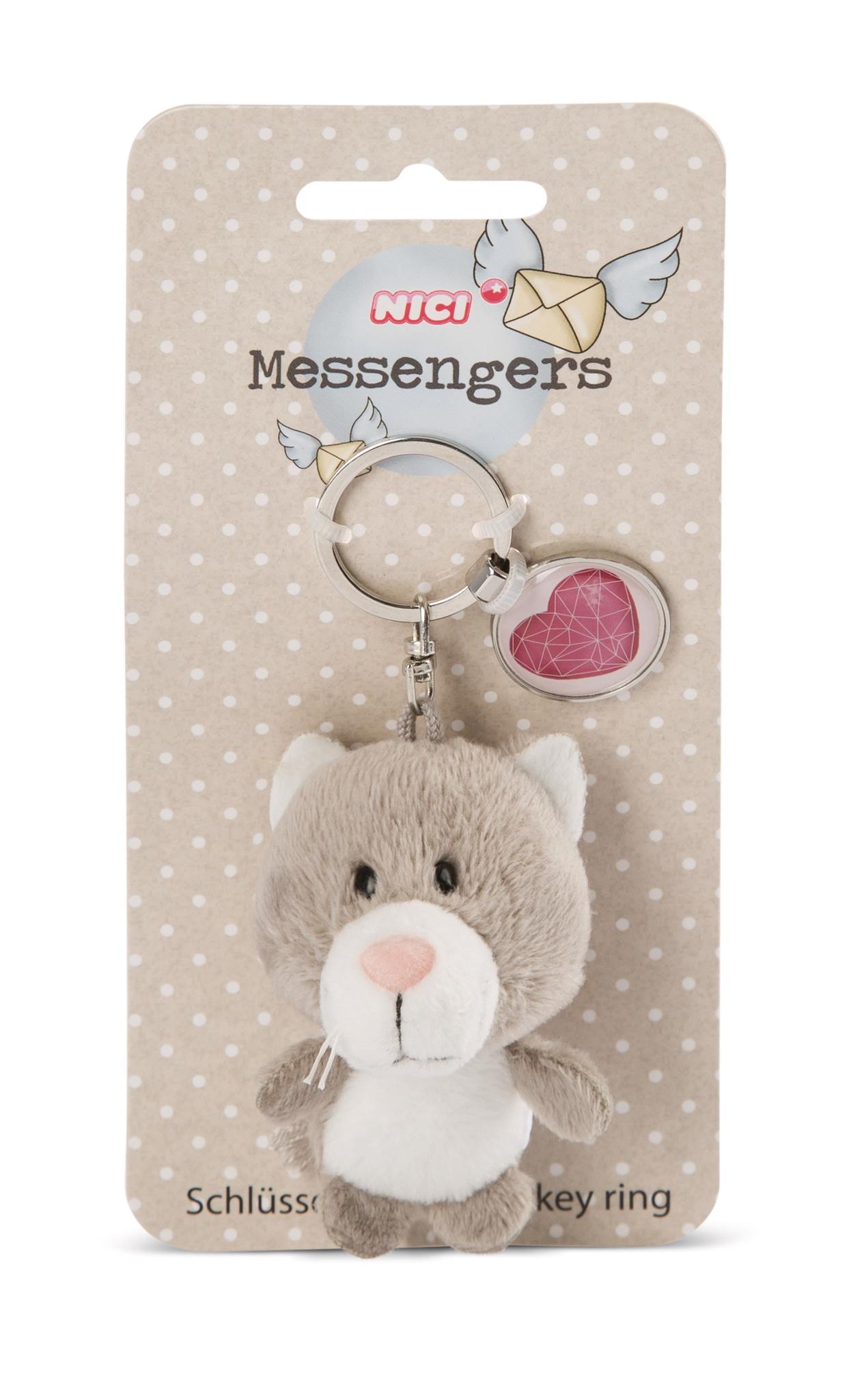 NICI Schlüsselanhänger Katze mit Anhänger"Herz"7cm