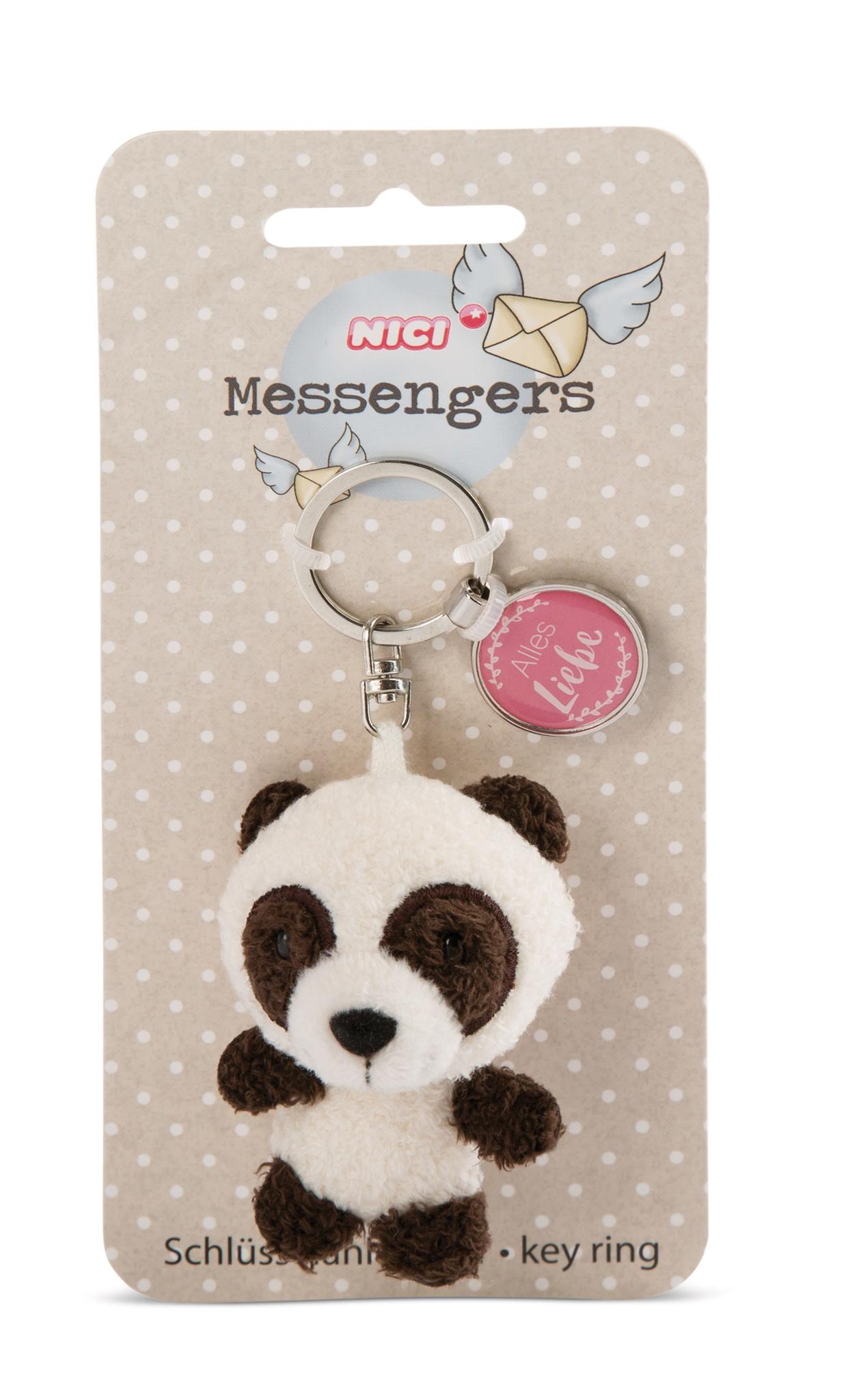 NICI Schlüsselanhänger Panda mit Anhänger"Alles Liebe"7cm