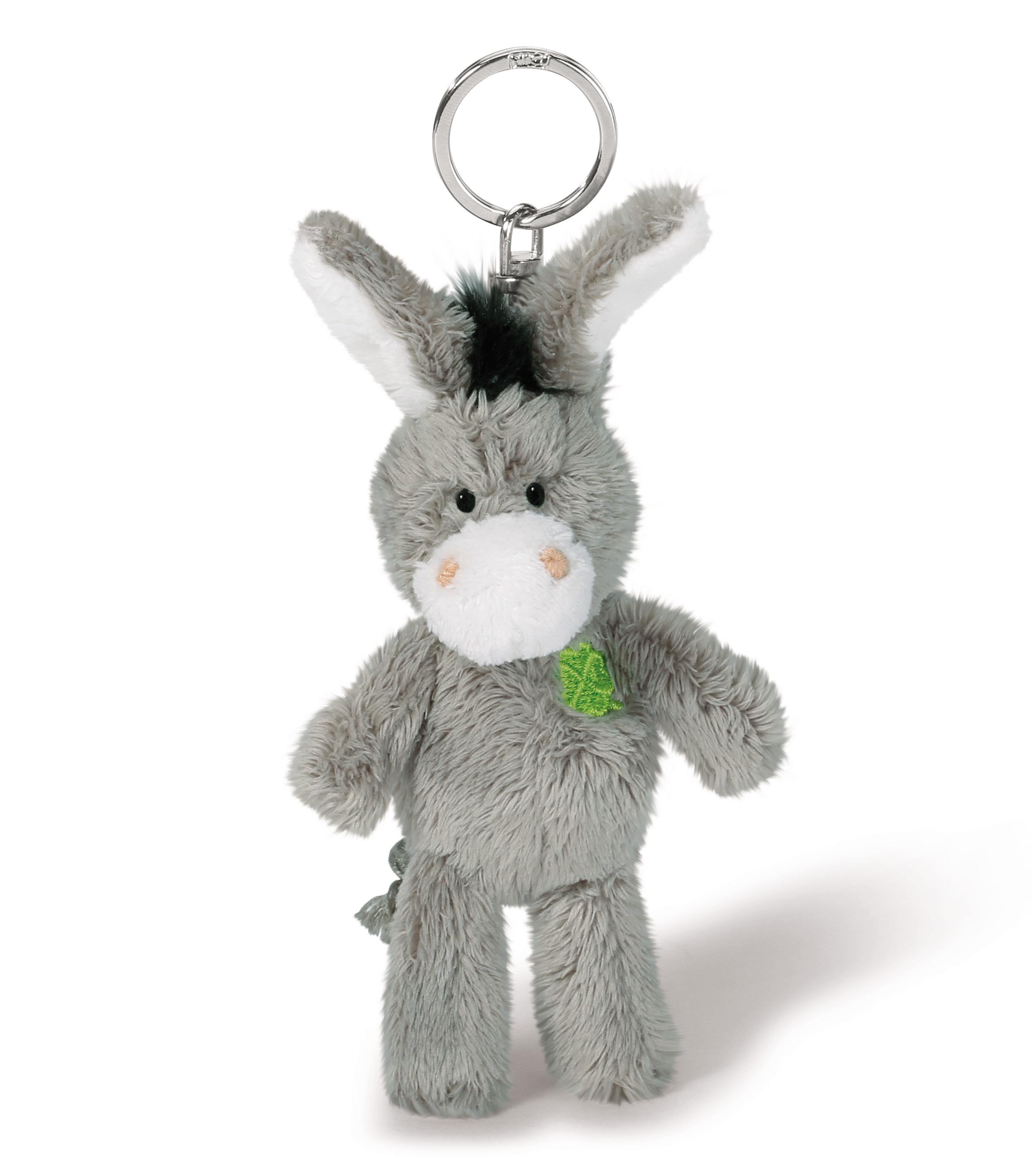 NICI Esel 10cm Bb SA mit gesticktem Kleeblatt