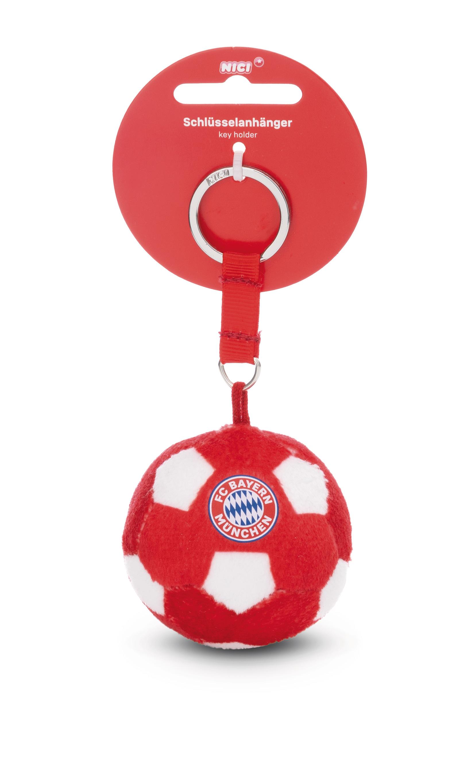 NICI Schlüsselanhänger FC BAYERN MÜNCHEN Fußball 6cm