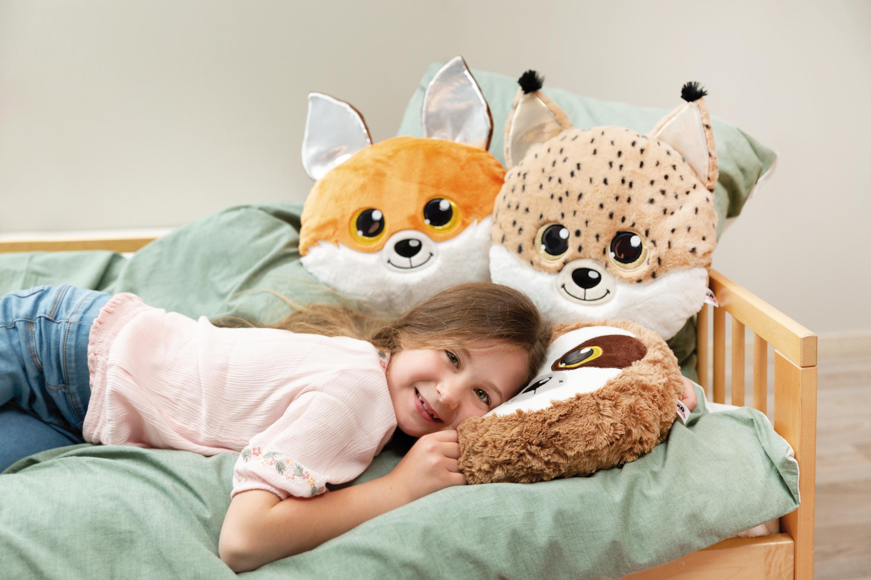 Produktbild NICI Kissen Glubschis Luchs Lenzo 32x32cm 3 von 4
