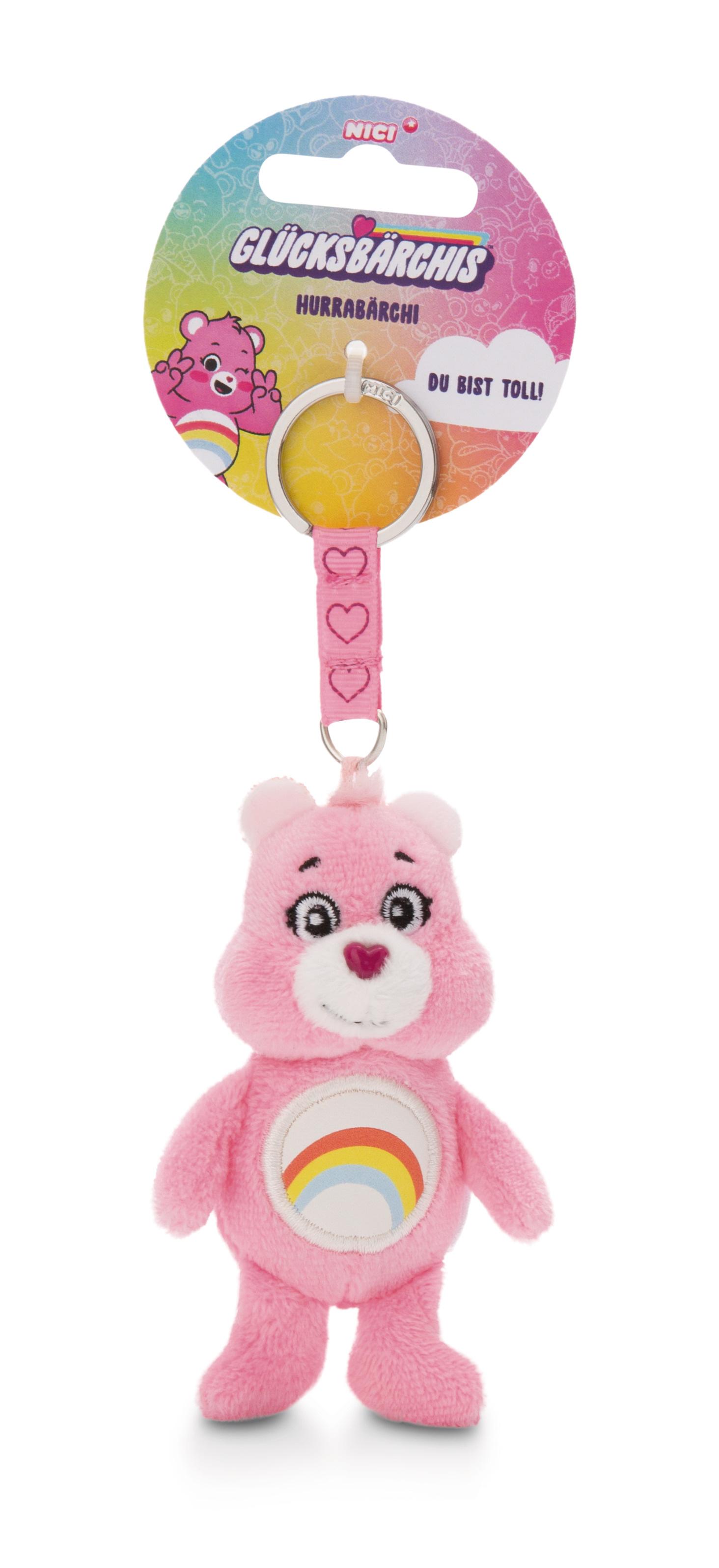NICI Schlüsselanhänger Glücksbärchis Hurrabärchi 10cm