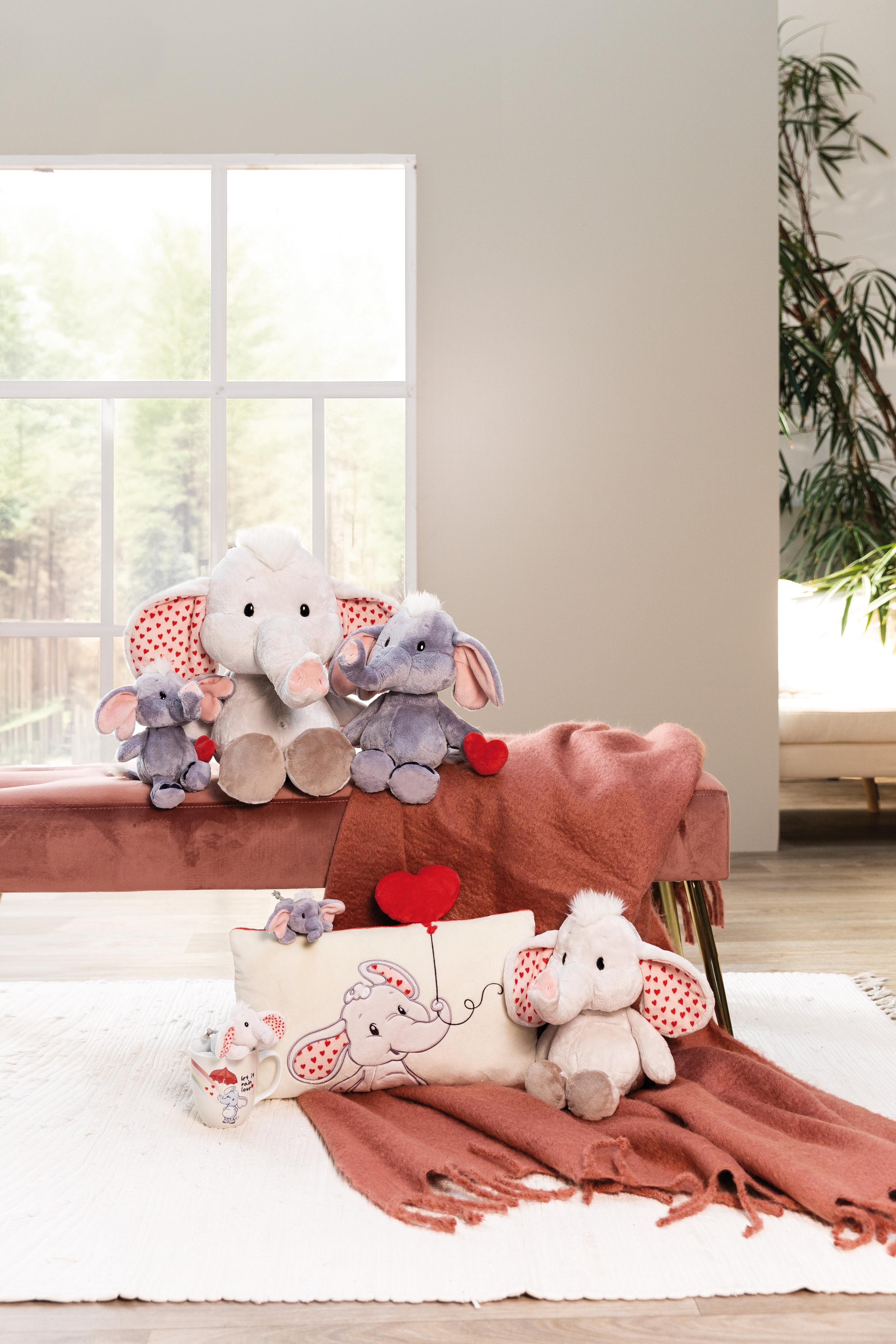 Produktbild NICI Kissen Love Elefant 43x25cm GREEN 3 von 9
