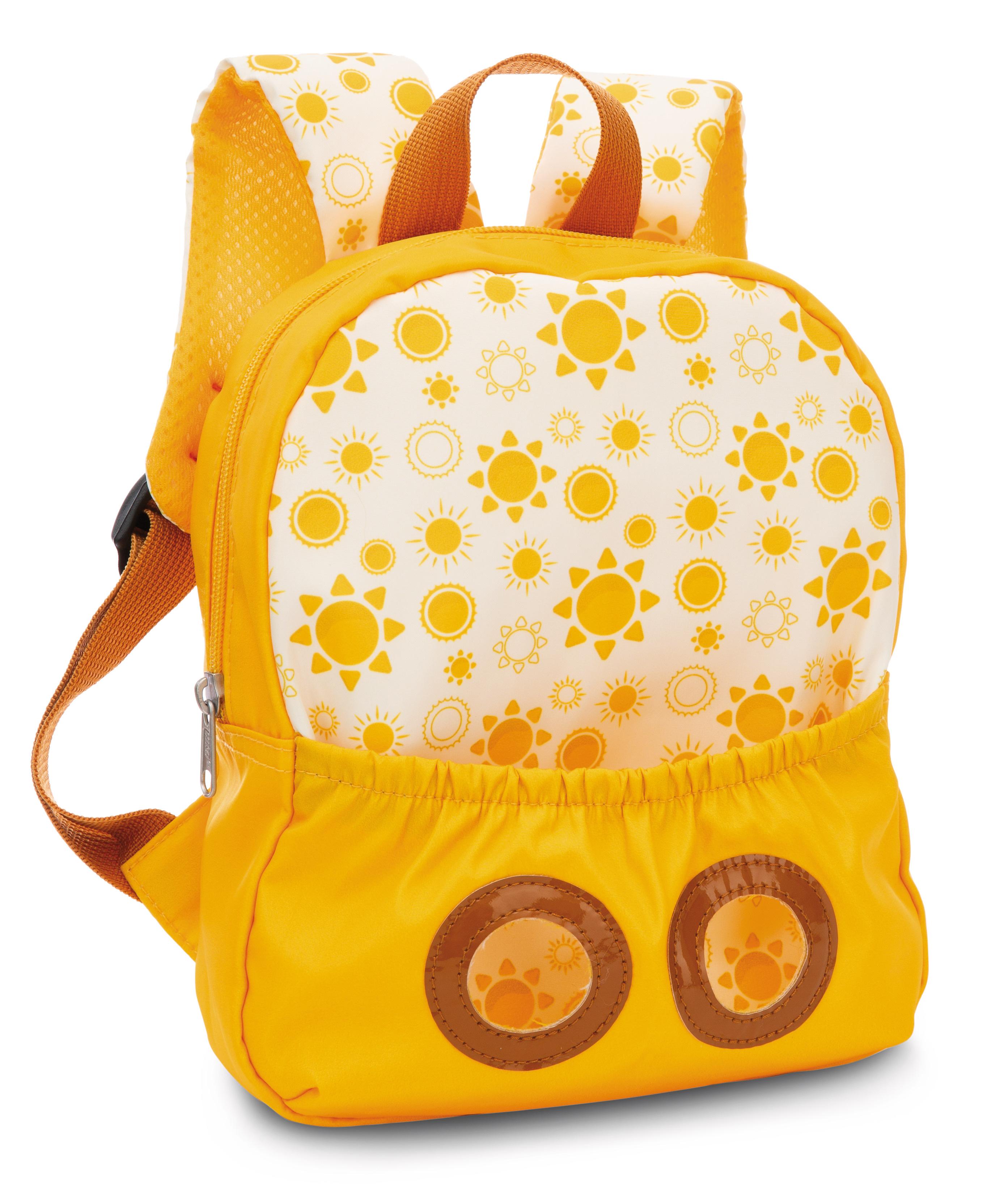 Produktbild NICI Rucksack mit Plüschtier 21x26cm Hase 25cm gelb 2 von 4