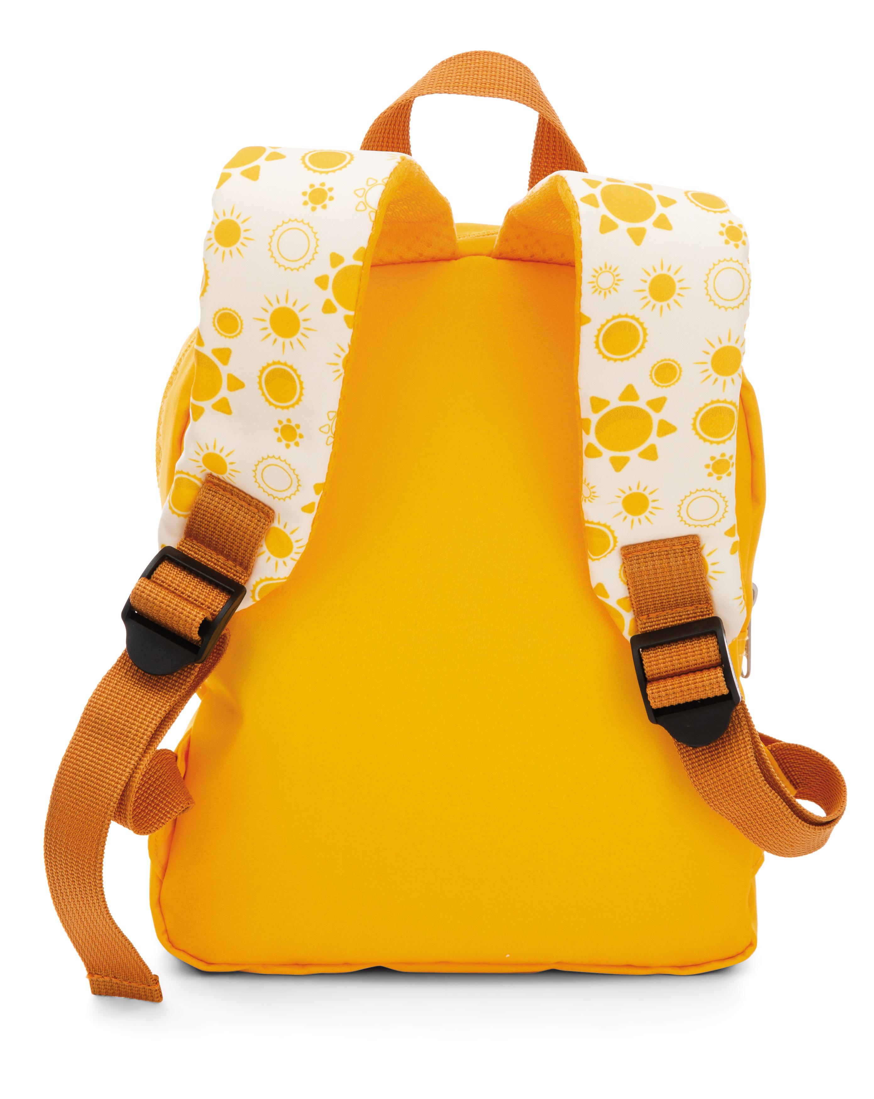 Produktbild NICI Rucksack mit Plüschtier 21x26cm Hase 25cm gelb 3 von 4
