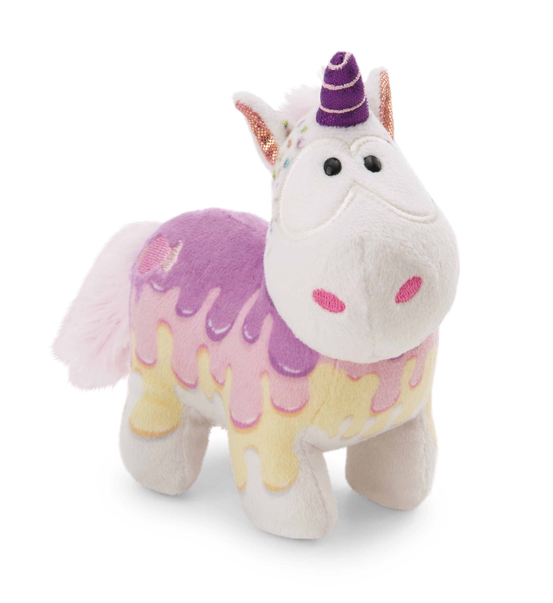 NICI Theodor&Friends Kuscheltier Einhorn Sweety Rainbow stehend 13cm GREEN