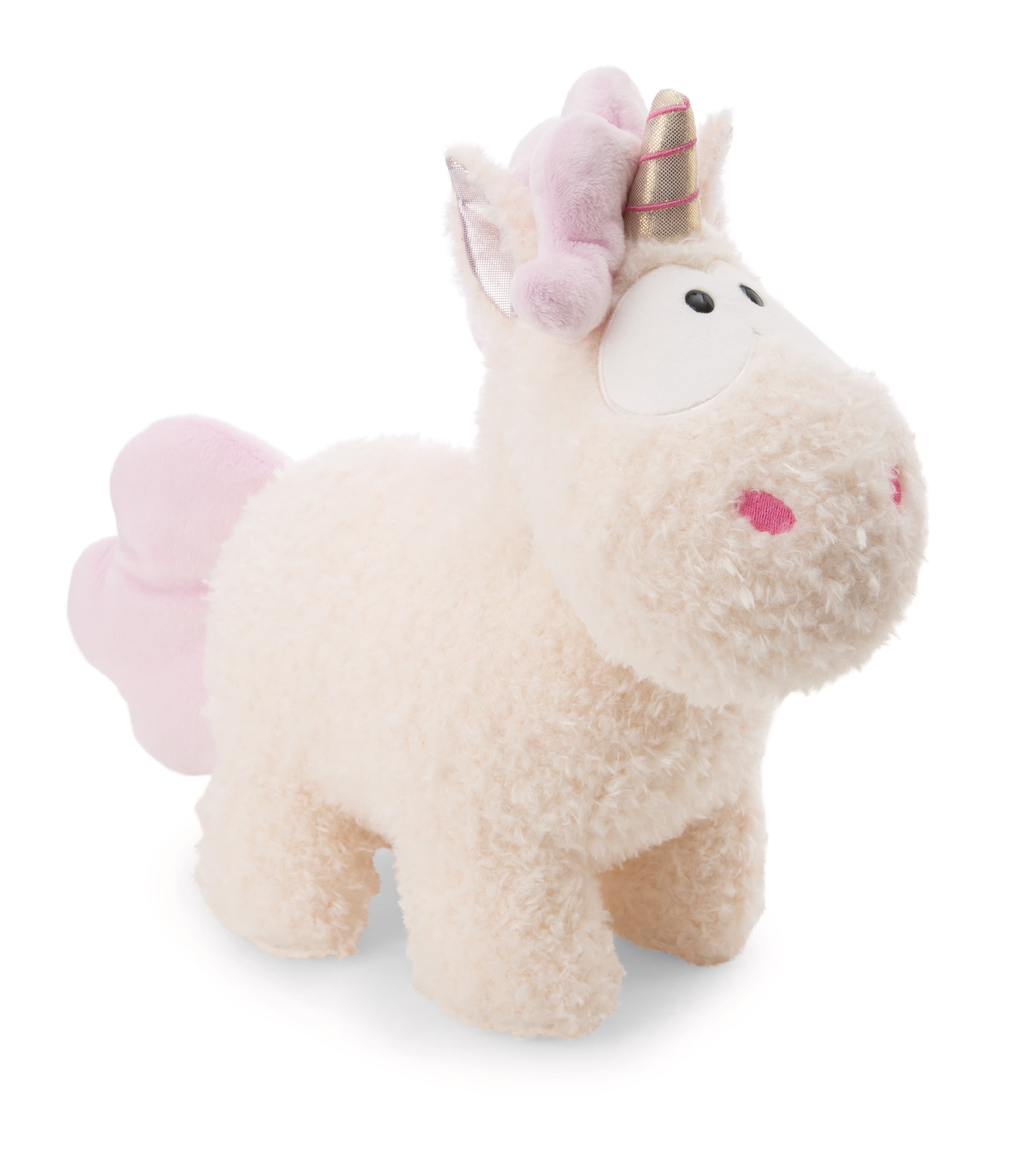 NICI Theodor&Friends Kuscheltier Einhorn Creamy Pink stehend 22cm GREEN