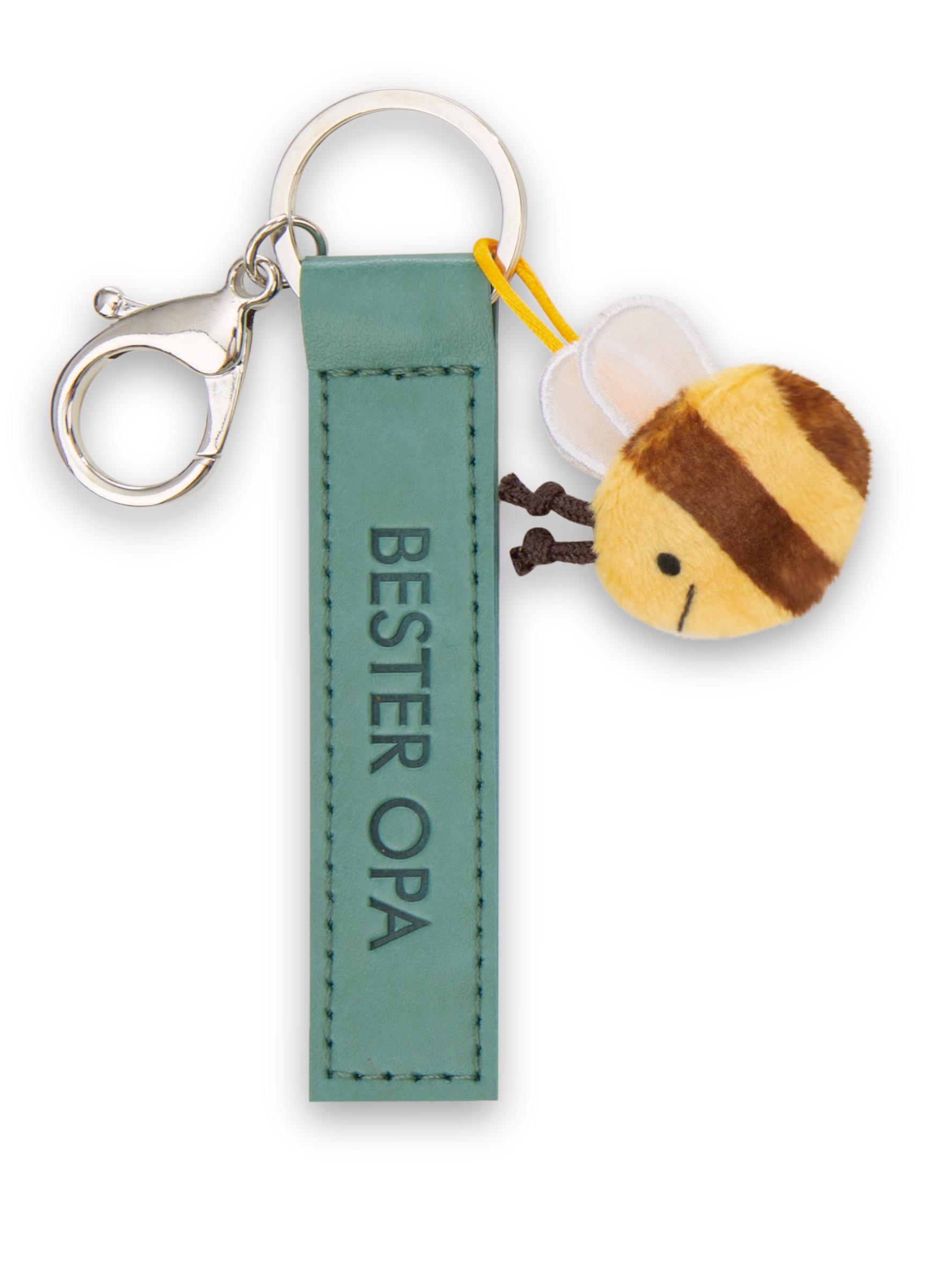 NICI Schlüsselanhänger »Bester Opa« Kunstlederband grün 10cm