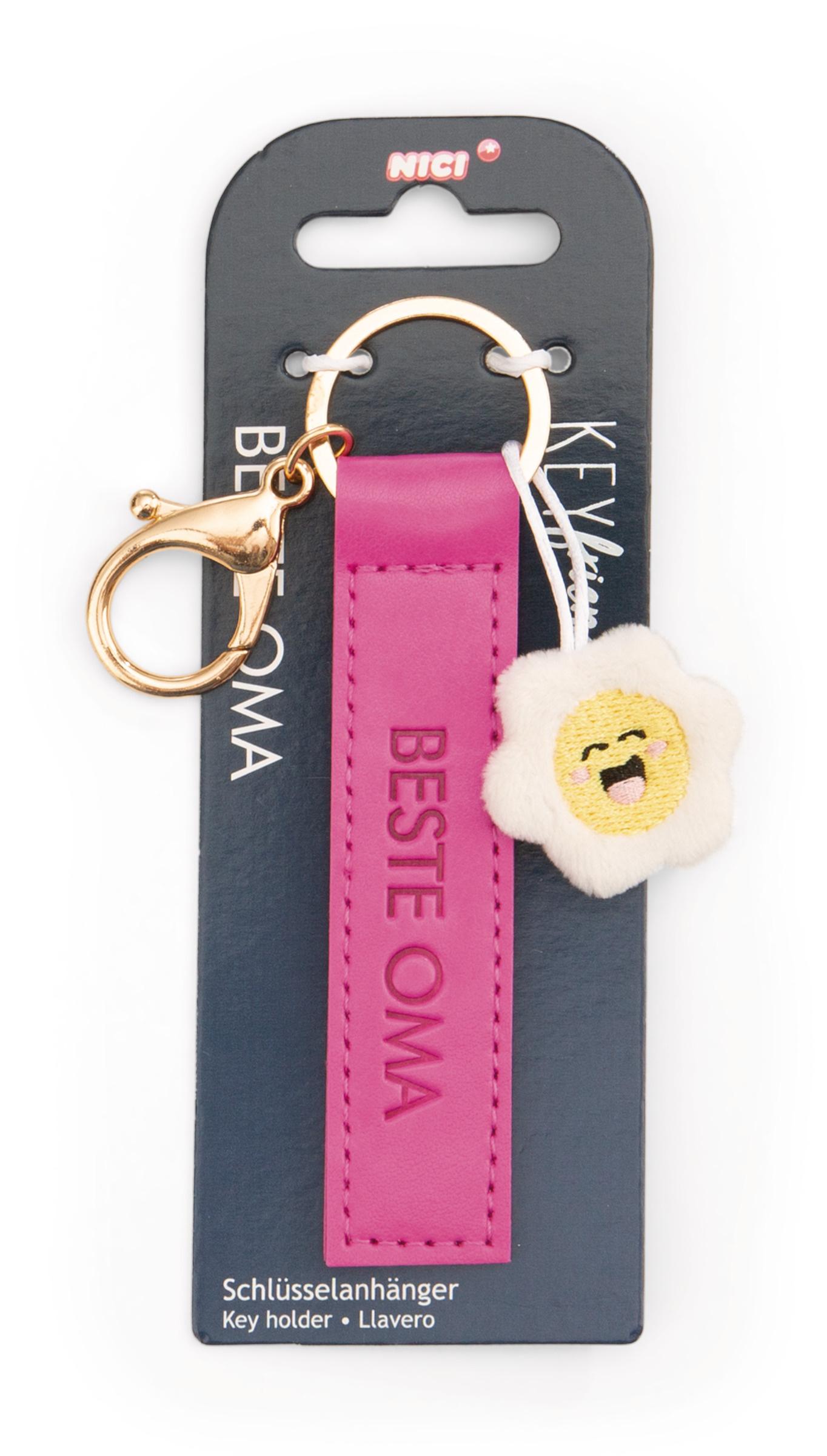 Produktbild NICI Schlüsselanhänger »Beste Oma« Kunstlederband pink 10cm 2 von 4