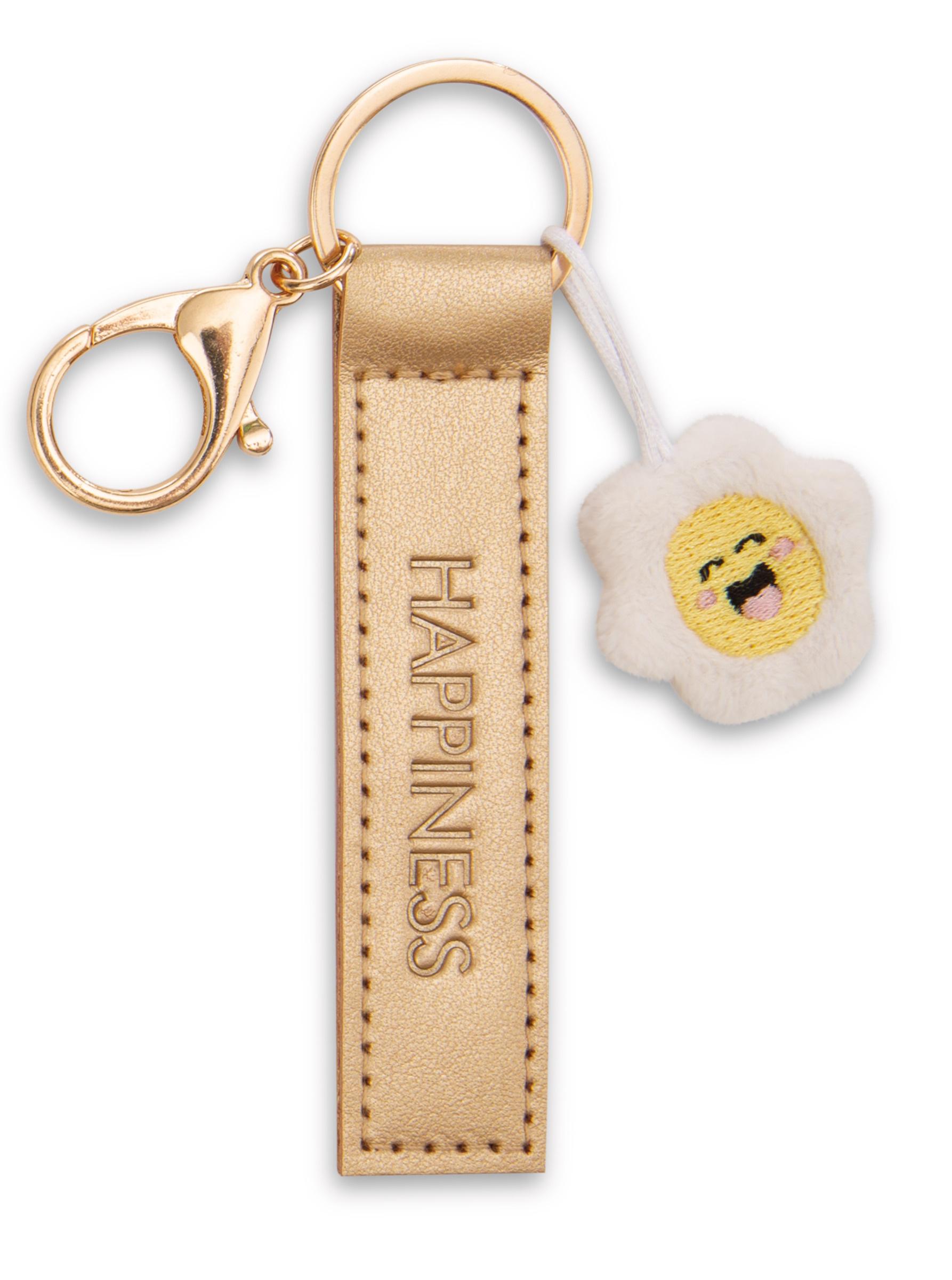 NICI Schlüsselanhänger »Happiness« Kunstlederband gold 10cm