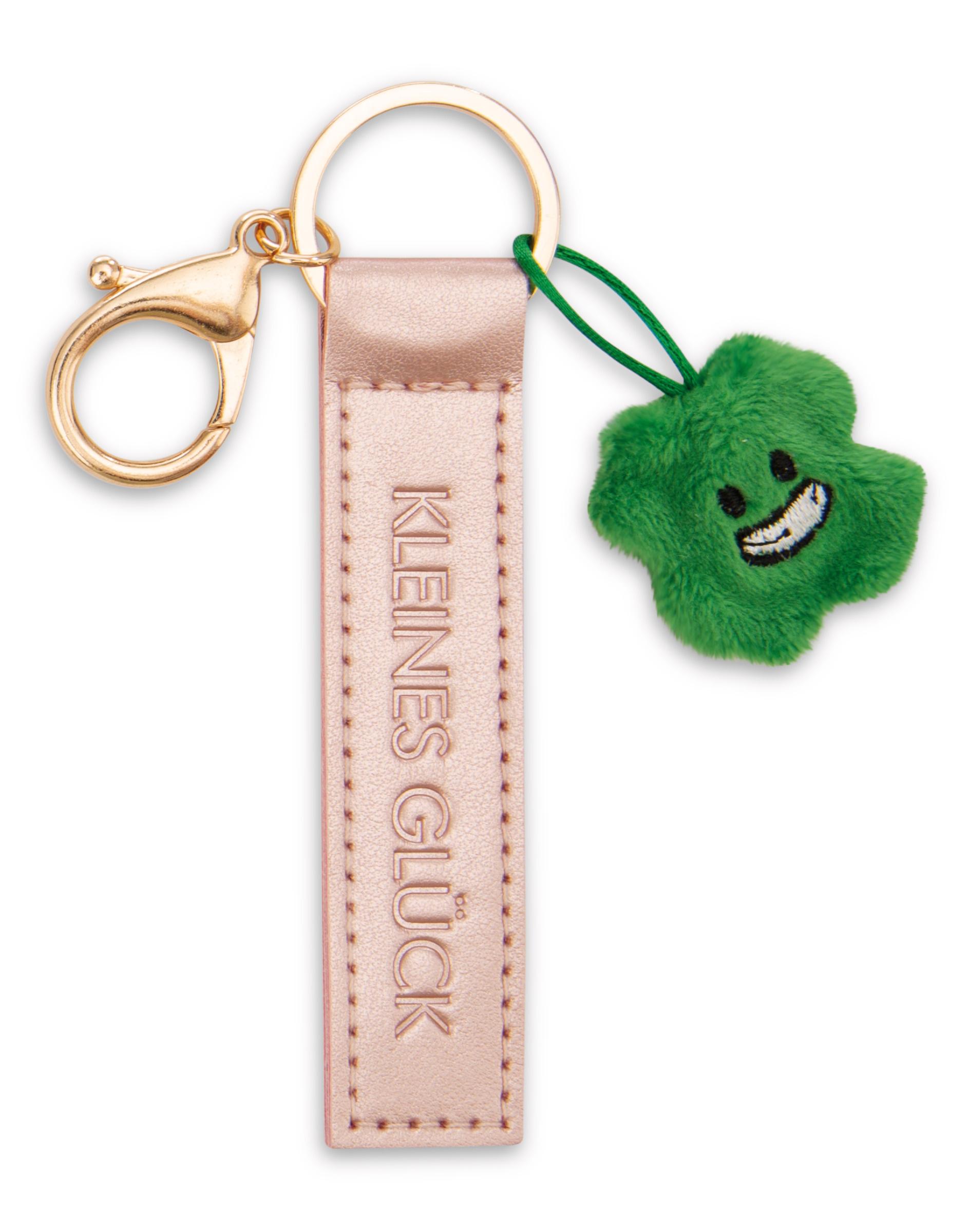 NICI Schlüsselanhänger »Kleines Glück« Kunstlederband roségold 10cm