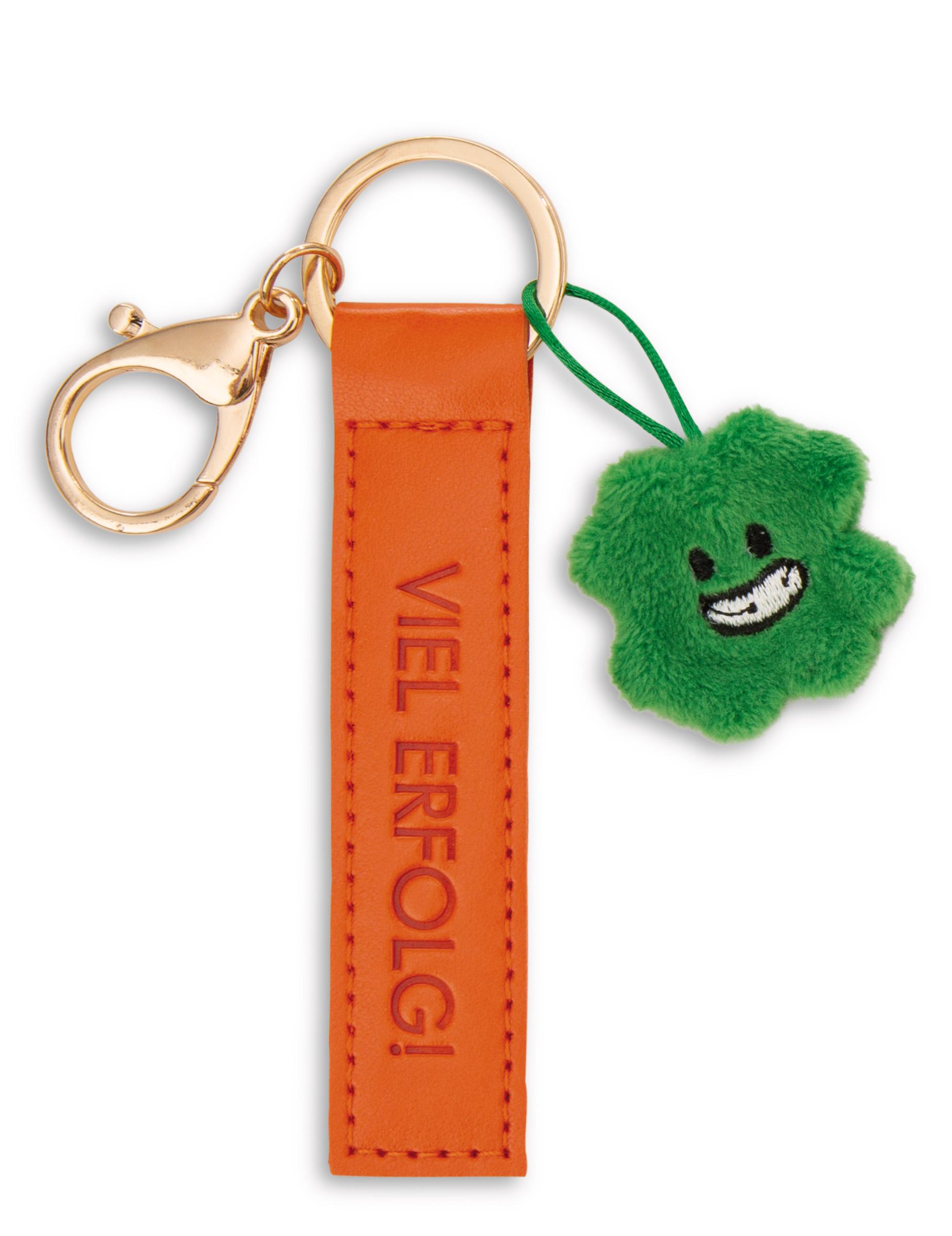 NICI Schlüsselanhänger »Viel Erfolg!« Kunstlederband orange 10cm