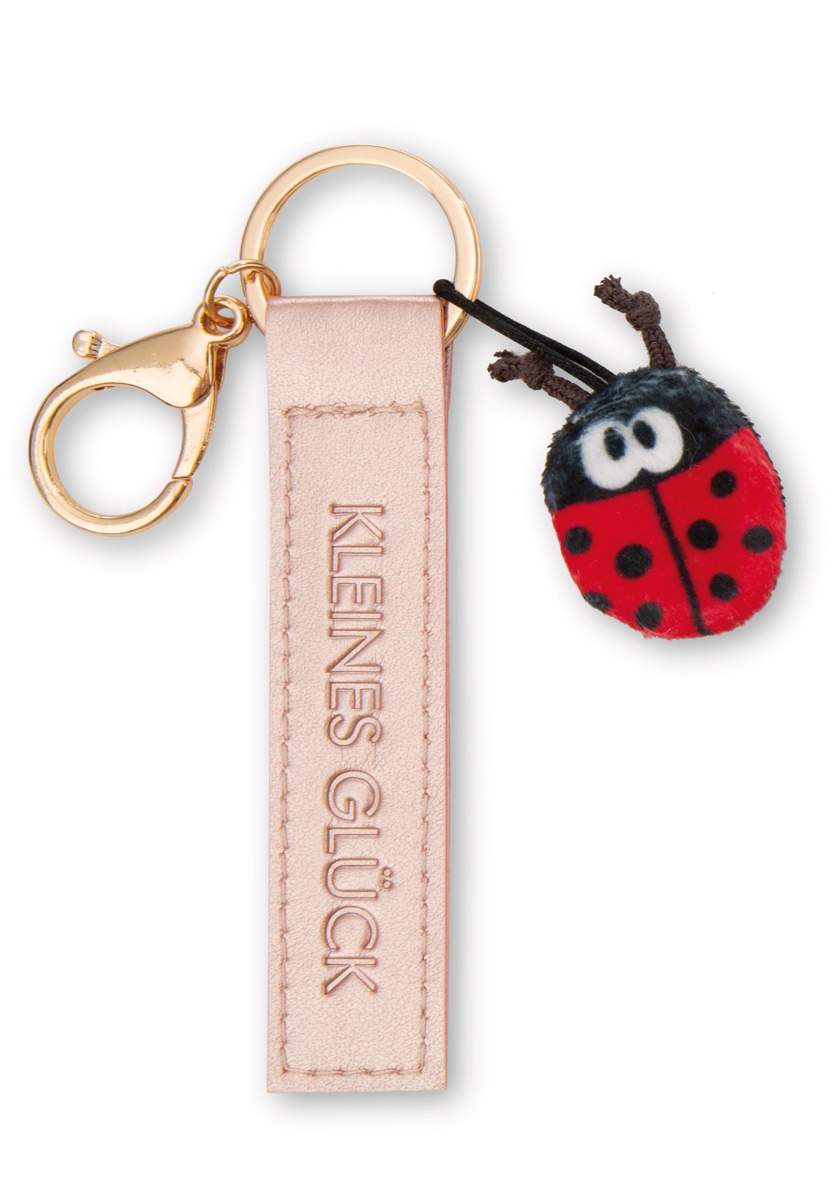 NICI Schlüsselanhänger »Kleines Glück!« Kunstlederband roségold 10cm
