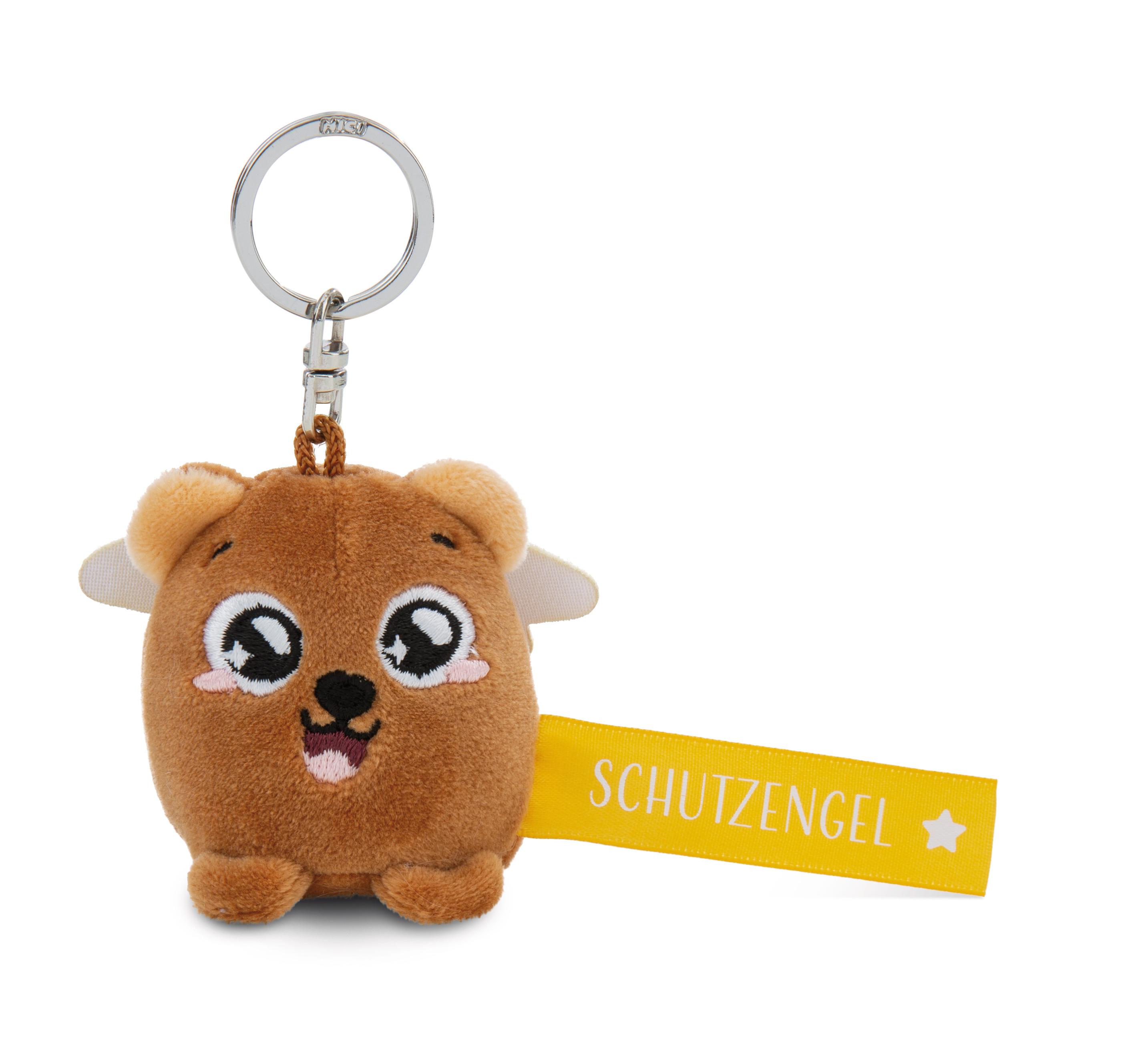 NICI Schlüsselanhänger Bär „Schutzengel!“ gelb 5cm