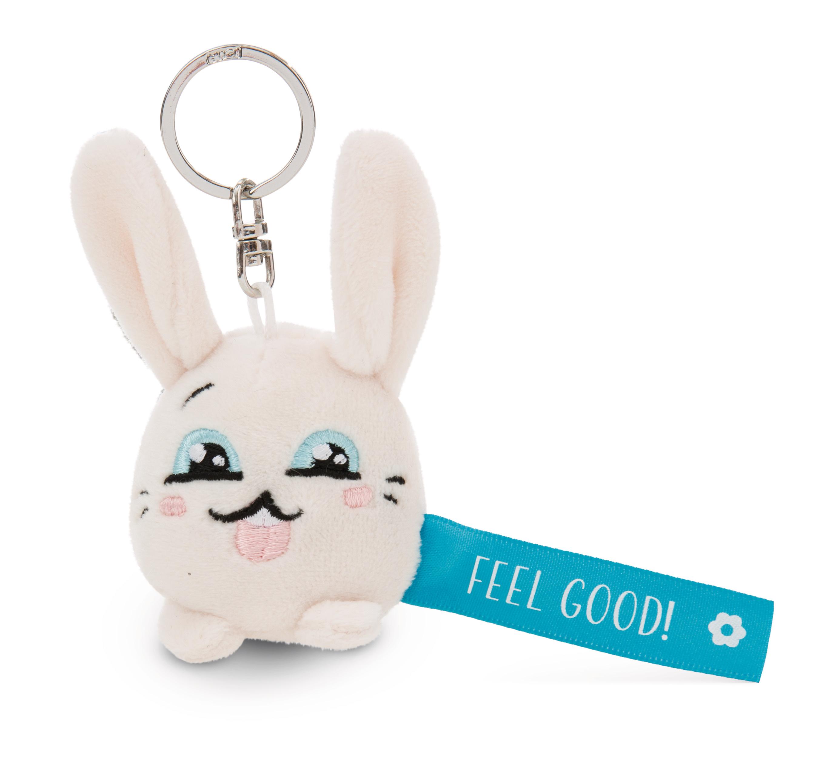 NICI Schlüsselanhänger Hase »Feel Good!« blau 5cm
