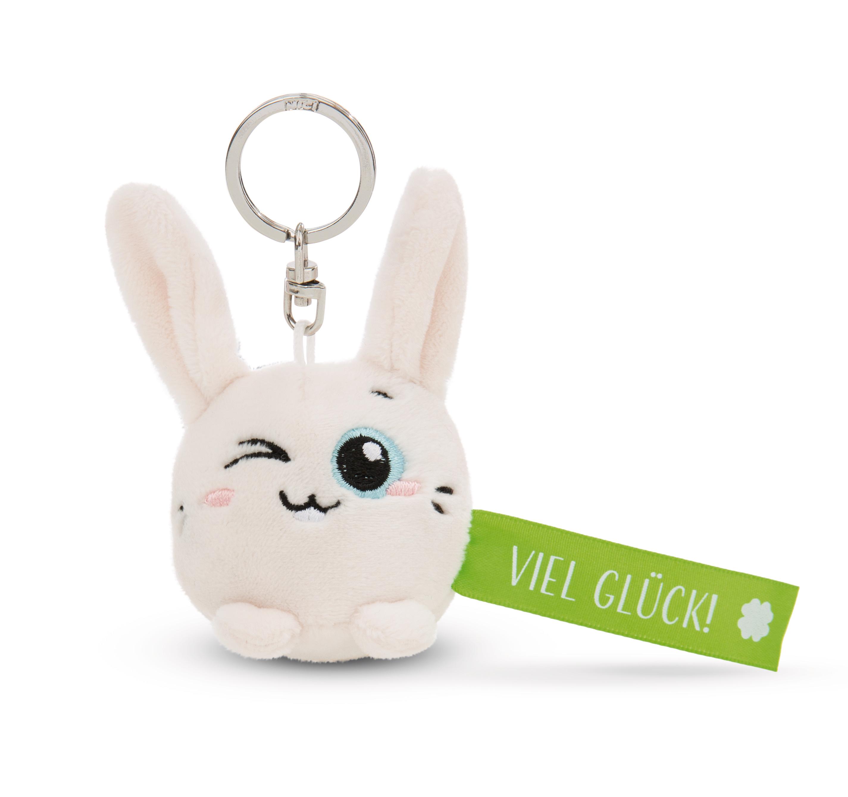 NICI Schlüsselanhänger Hase »Viel Glück!« grün 5cm