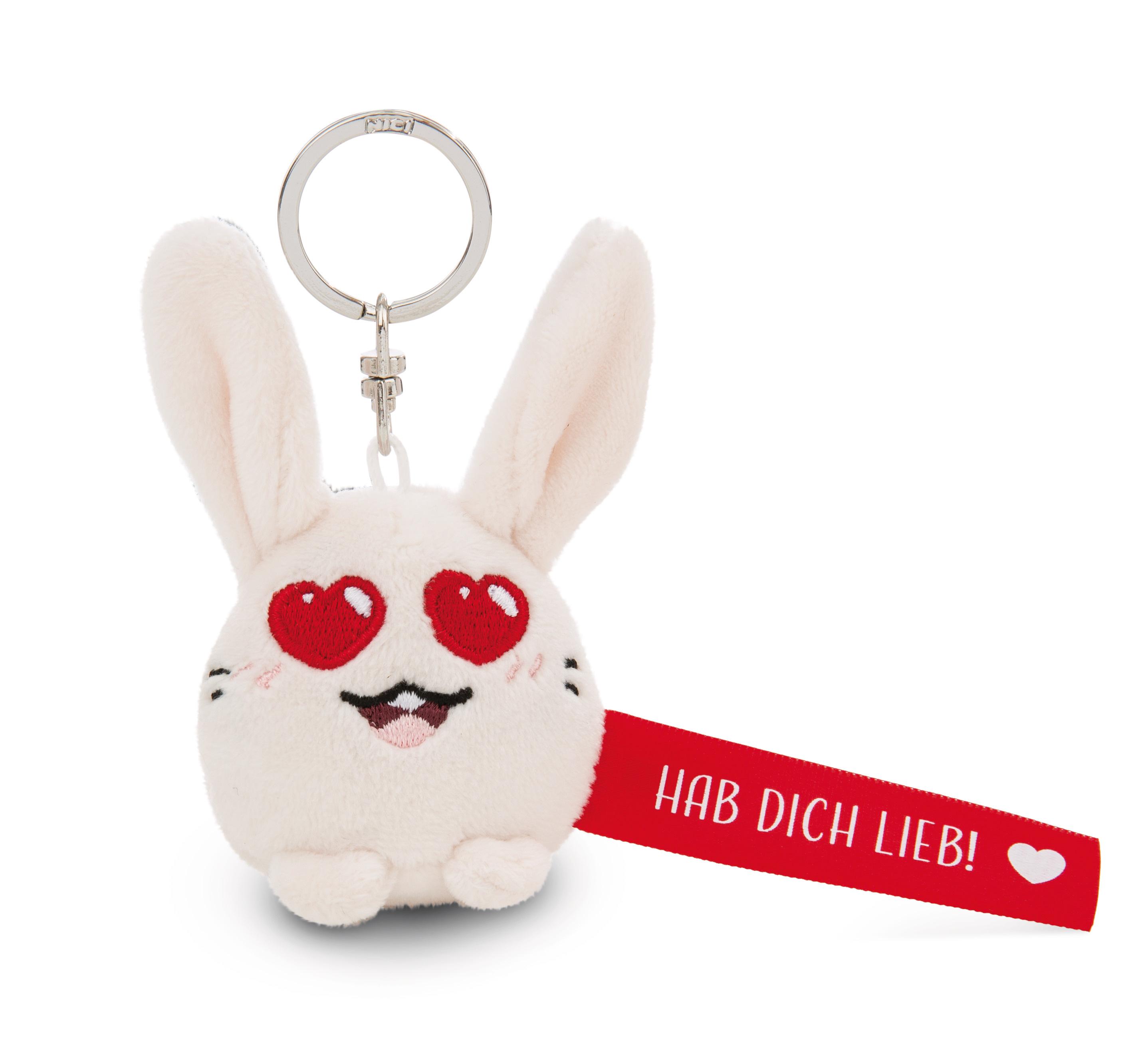NICI Schlüsselanhänger Hase »Hab dich lieb!« rot 5cm