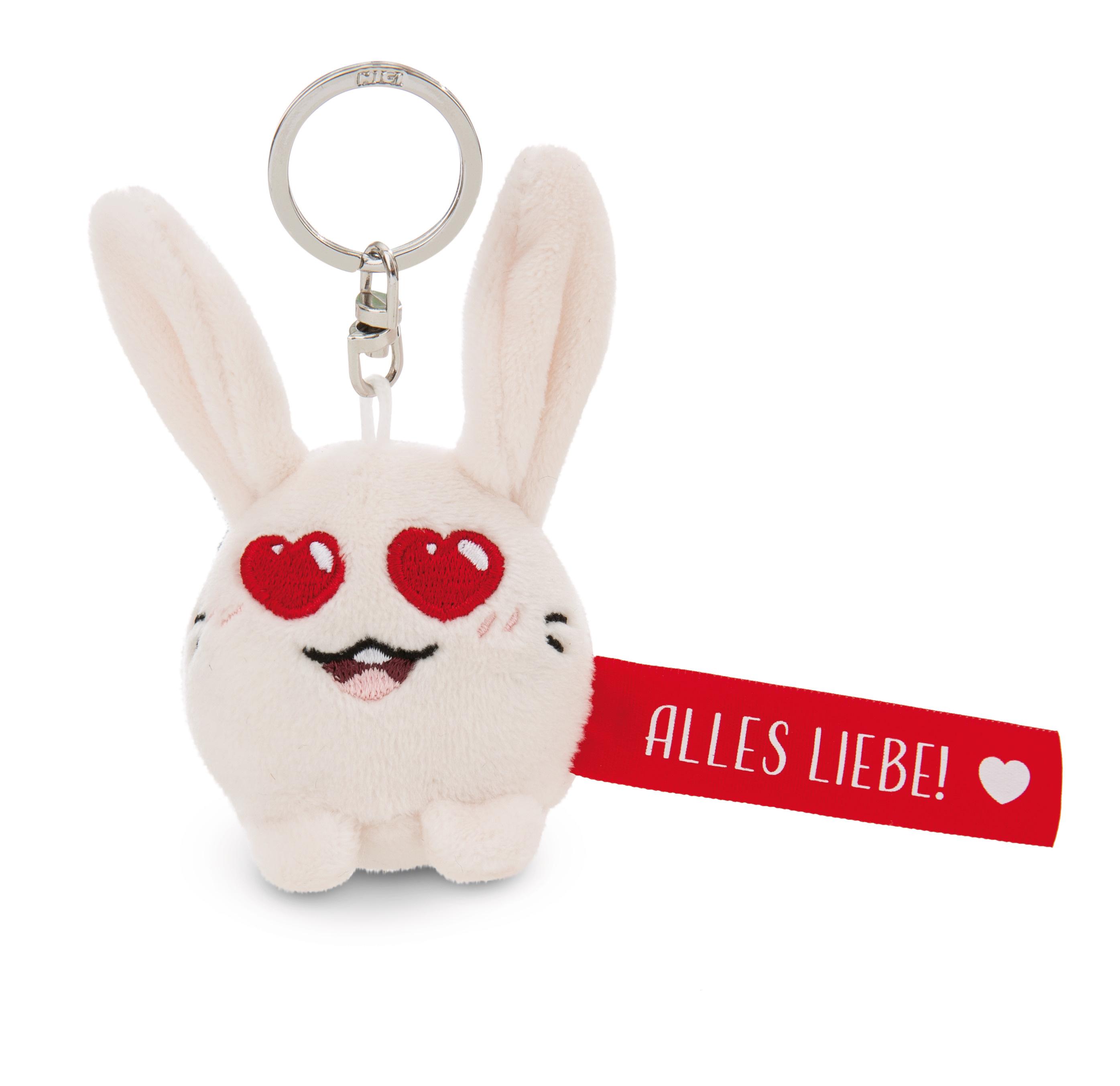 NICI Schlüsselanhänger Hase »Alles Liebe!« rot 5cm