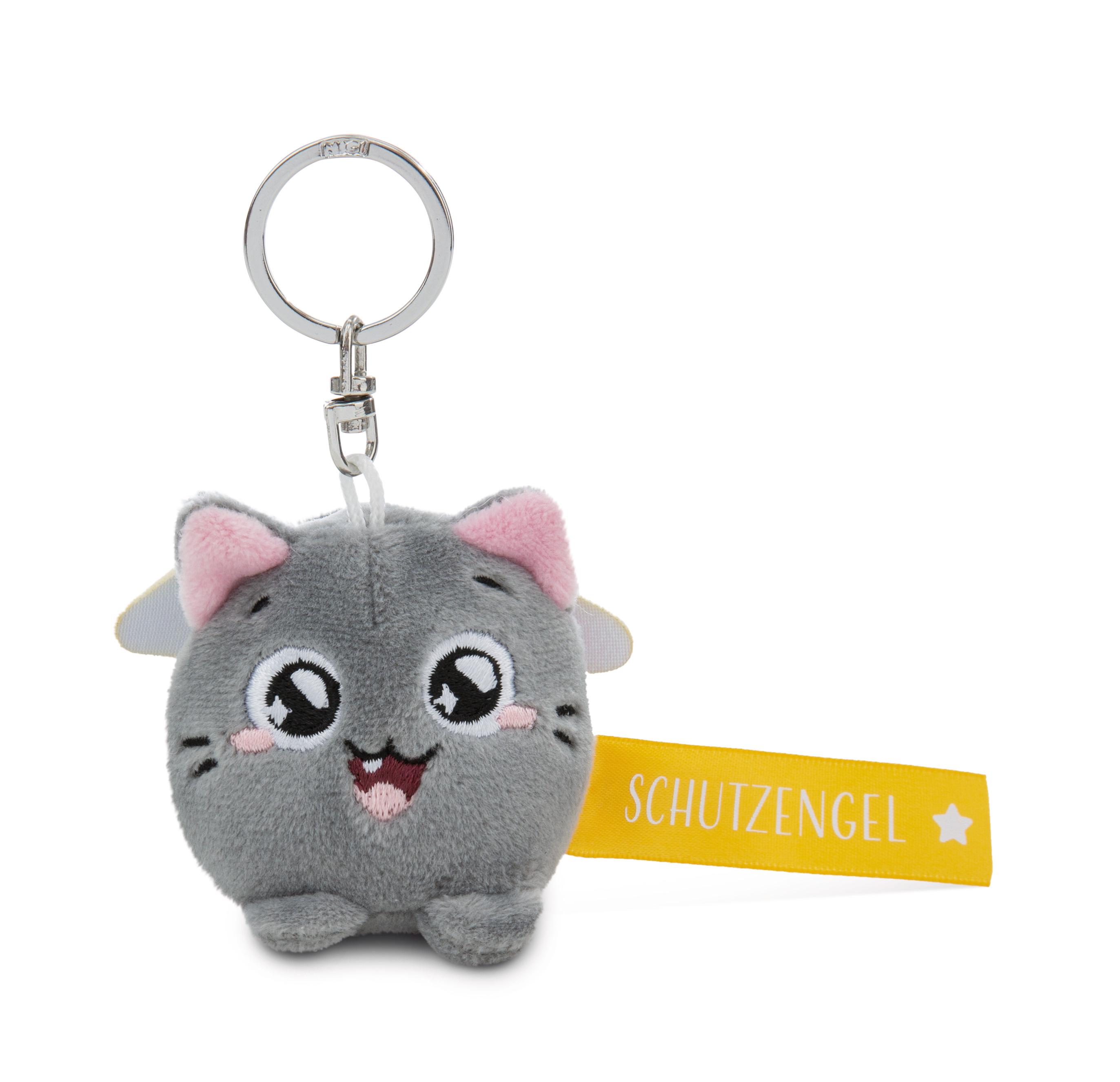 NICI Schlüsselanhänger Katze »Schutzengel!« gelb 5cm