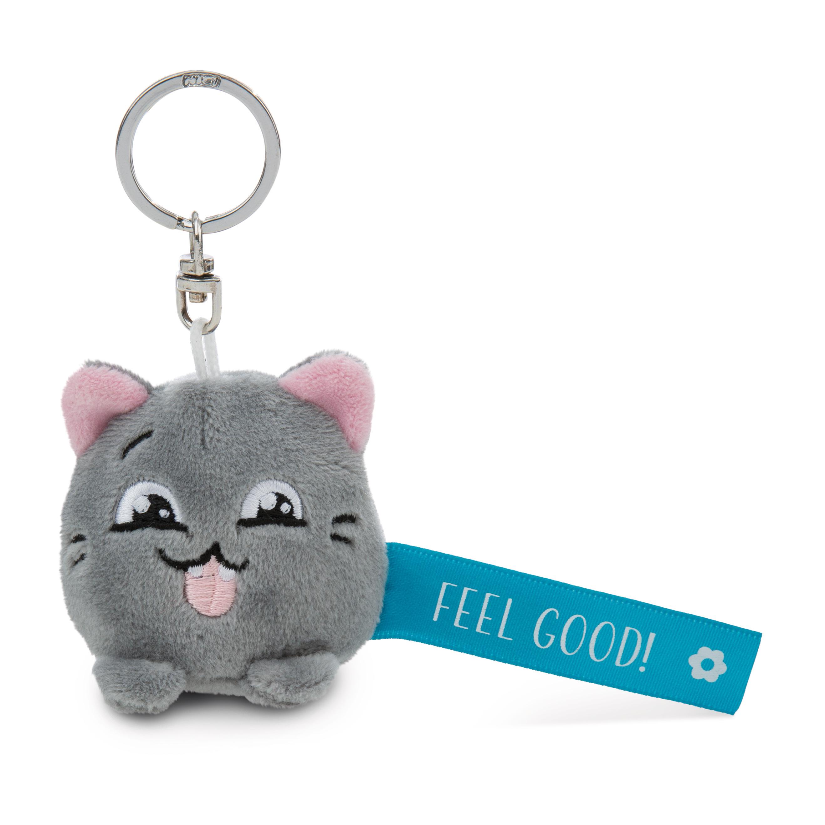 NICI Schlüsselanhänger Katze »Feel Good!« blau 5cm