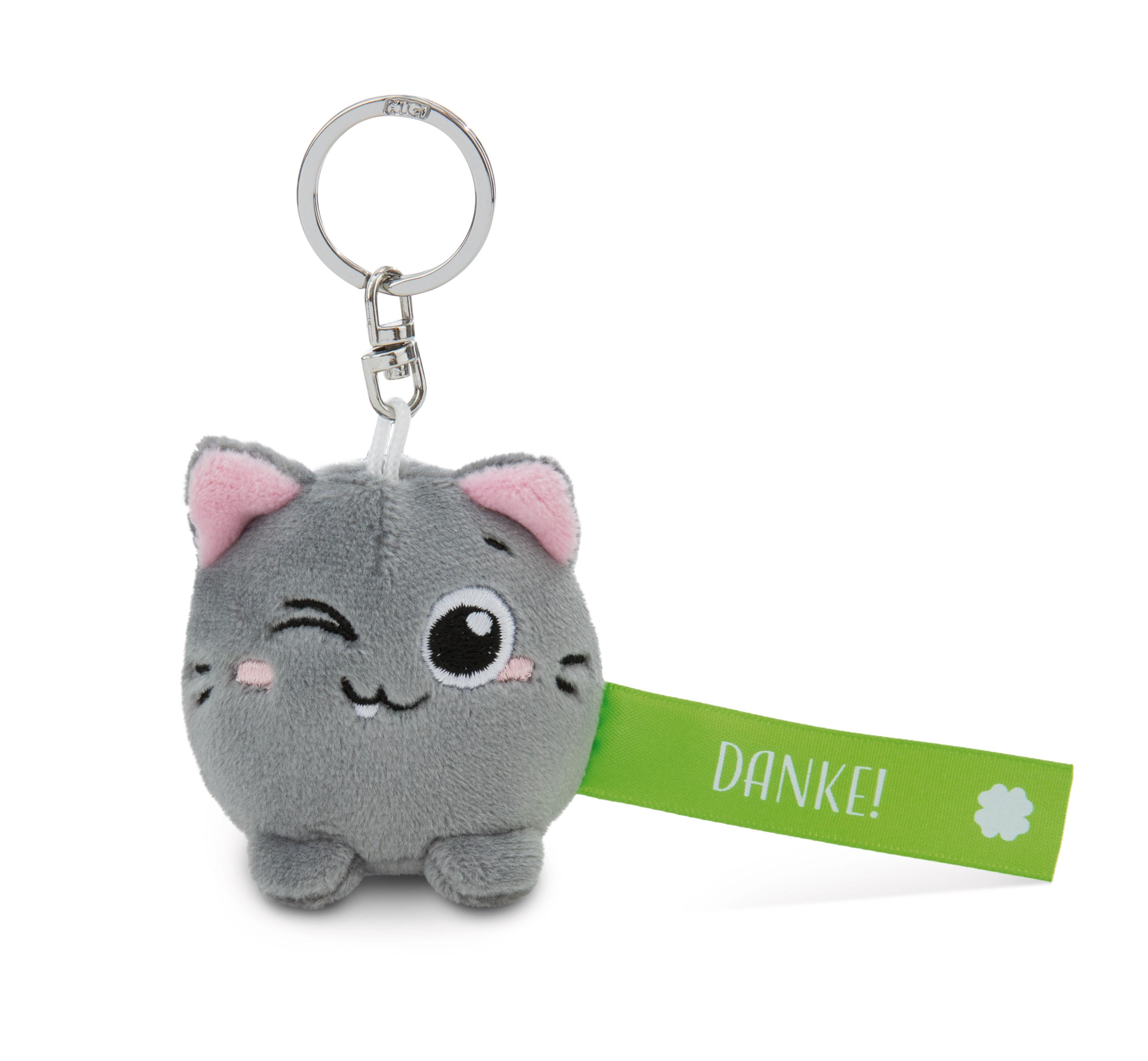 NICI Schlüsselanhänger Katze »Danke!« grün 5cm