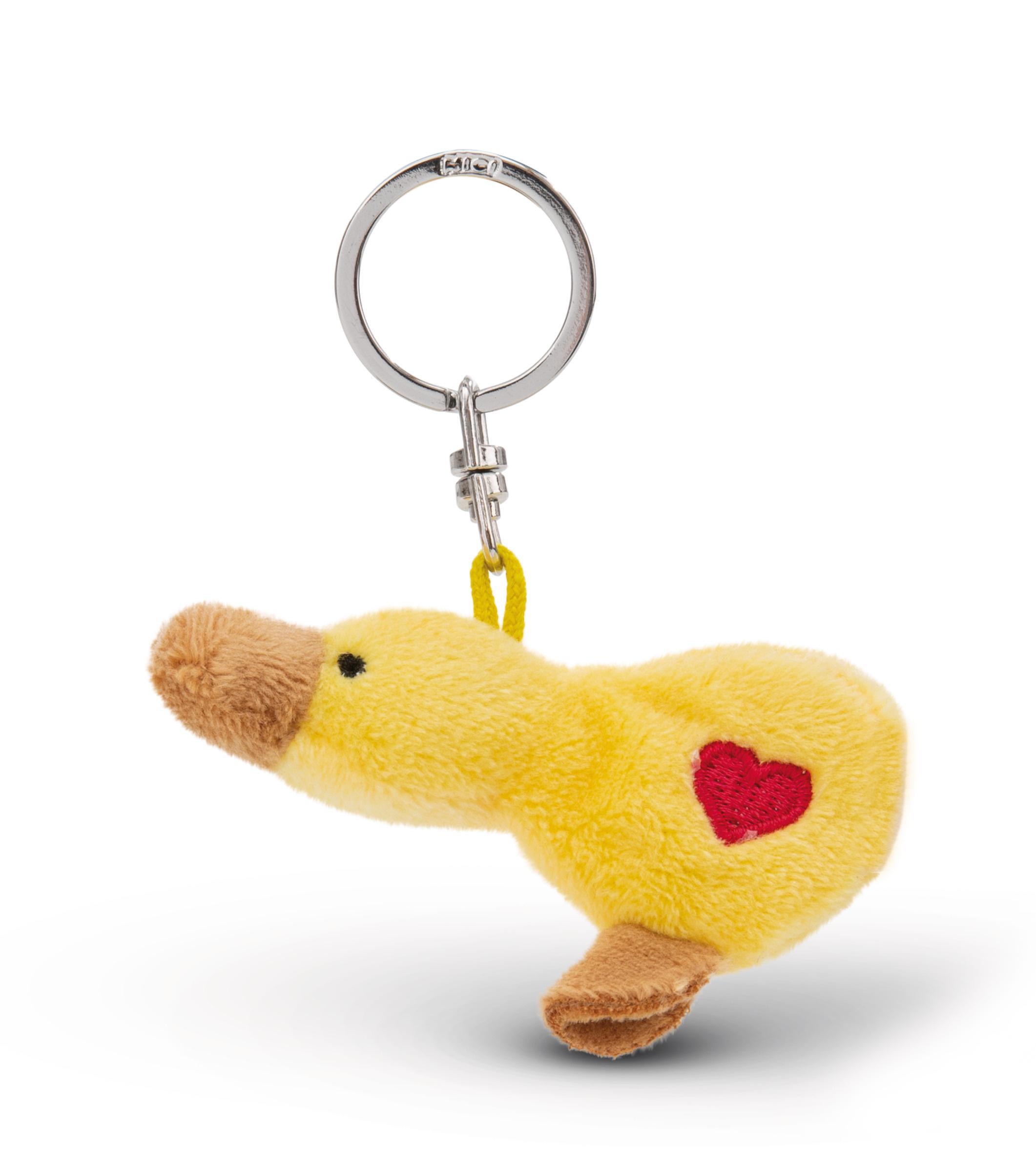 NICI Schlüsselanhänger Ente mit Herz 5cm