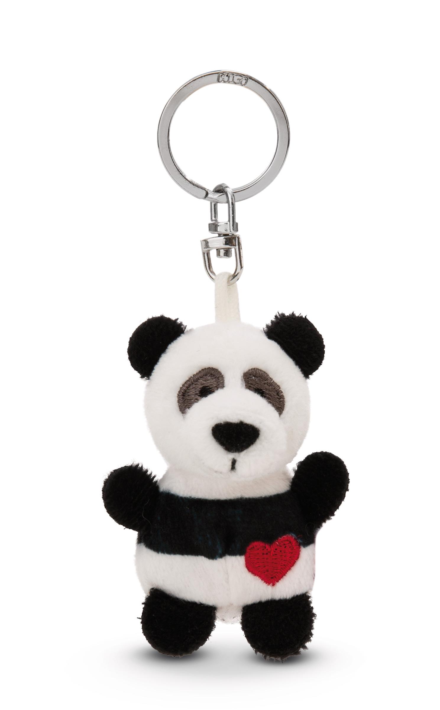 NICI Schlüsselanhänger Panda mit Herz 5cm