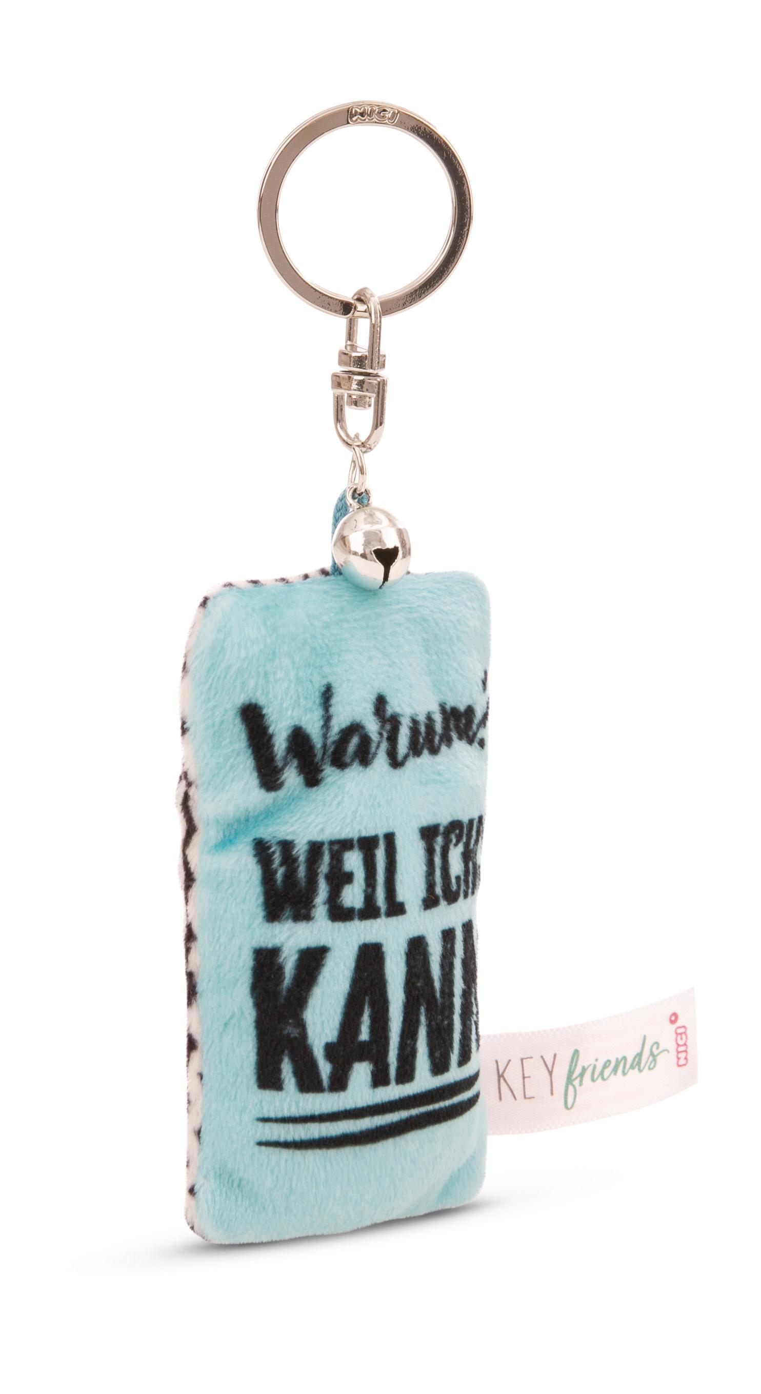 NICI Schlüsselanhänger Mini Plüschkissen »Warum? Weil ichs kann!« 8cm