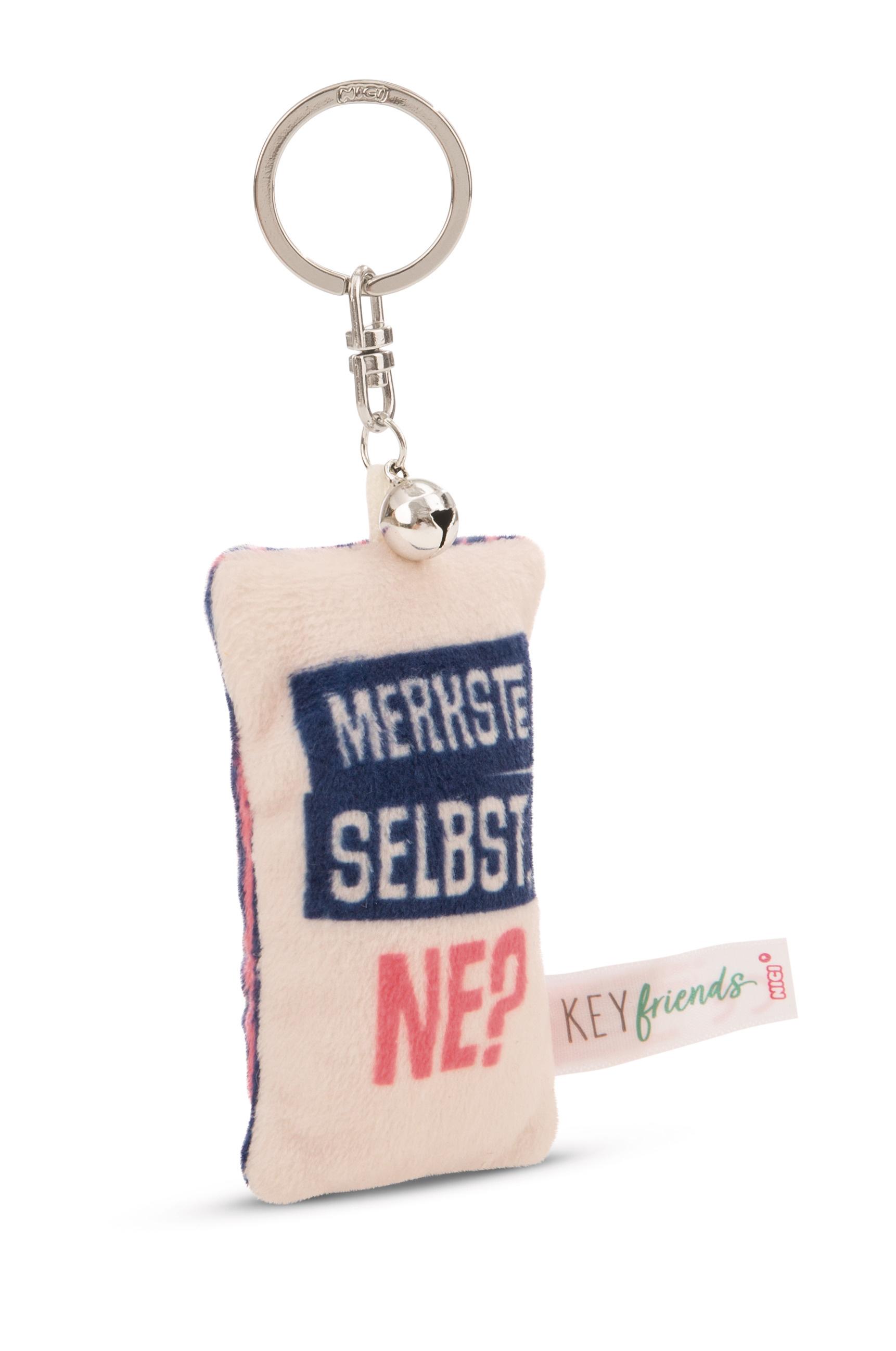 NICI Schlüsselanhänger Mini Plüschkissen »Merkste selbst ne?« 8cm