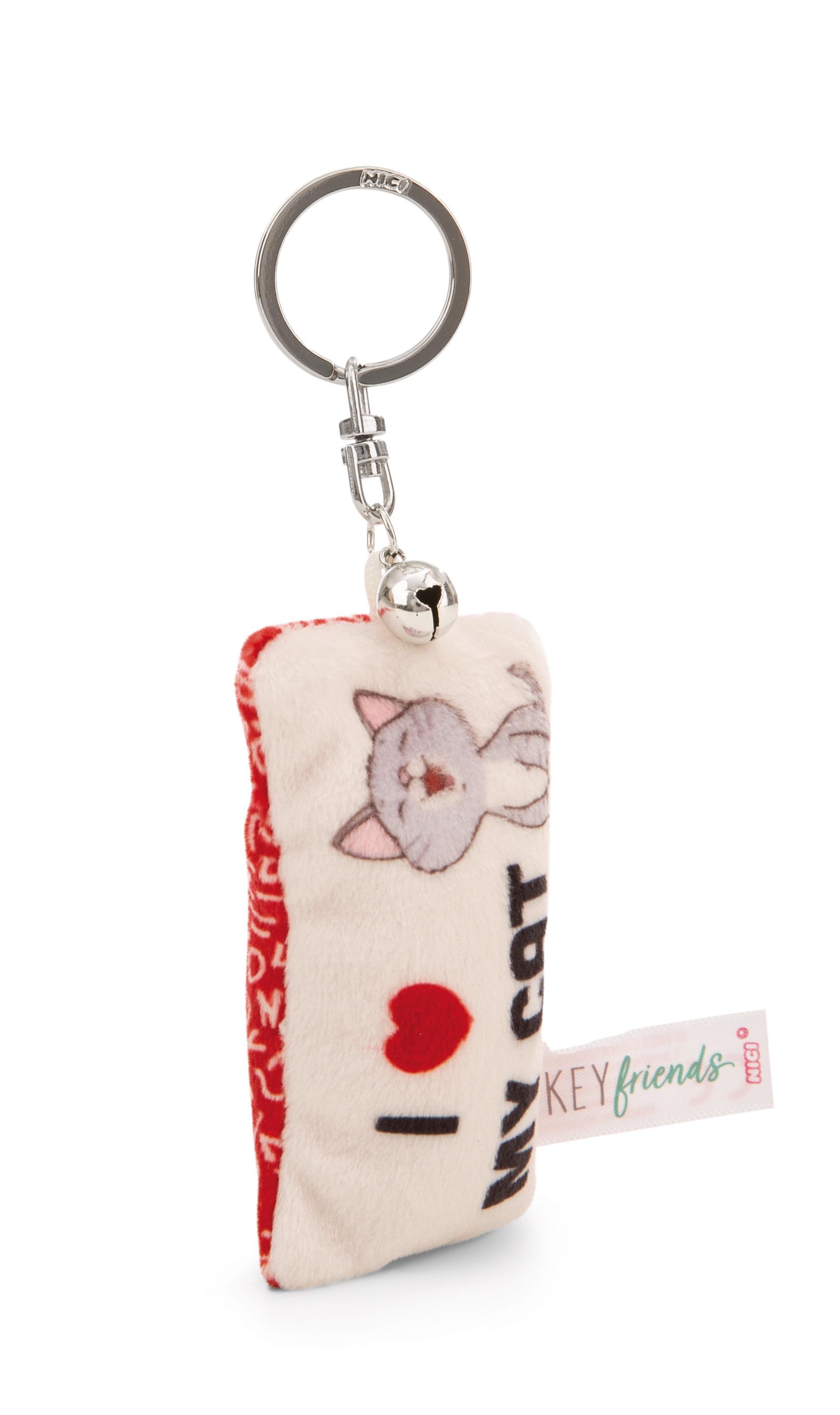 NICI Schlüsselanhänger Mini Plüschkissen »I Herz my cat« 8cm