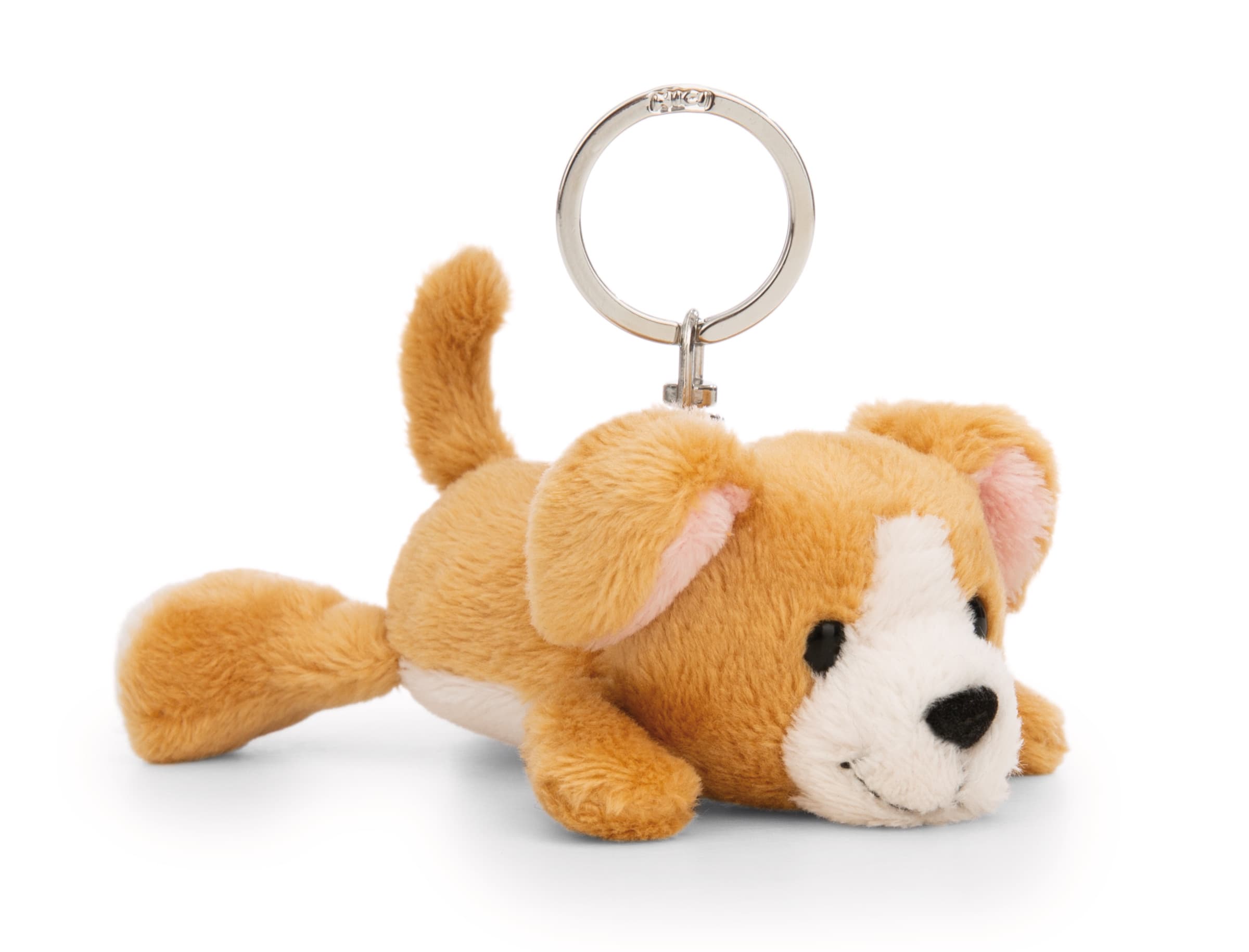 NICI Schlüsselanhänger Hund 10cm liegend GREEN