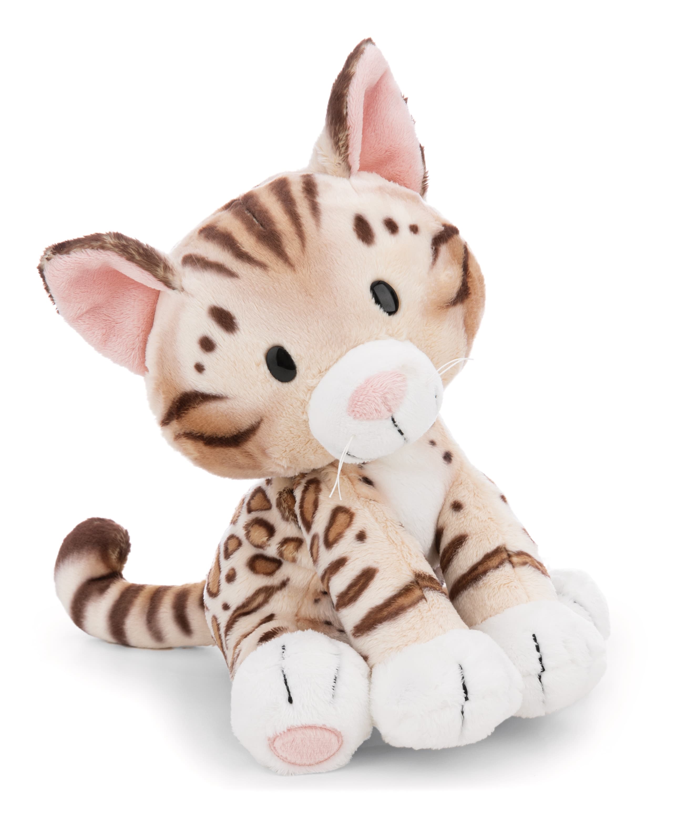 NICI Kuscheltier Katze Bengal sitzend 25cm GREEN