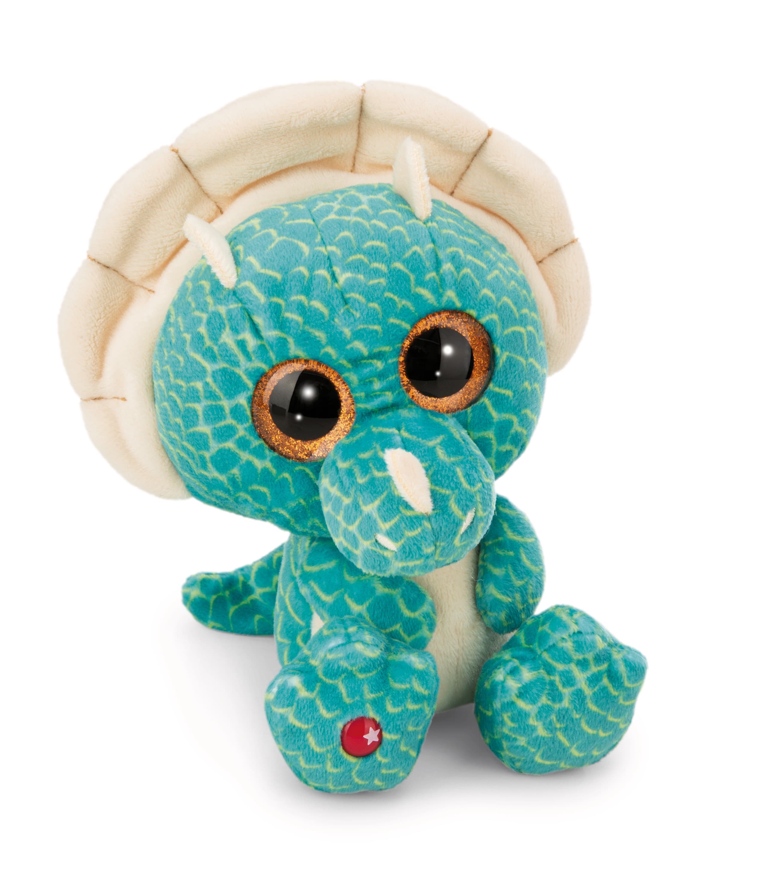 NICI Glubschis Kuscheltier Dino Toppy Tops schlenkernd 15cm