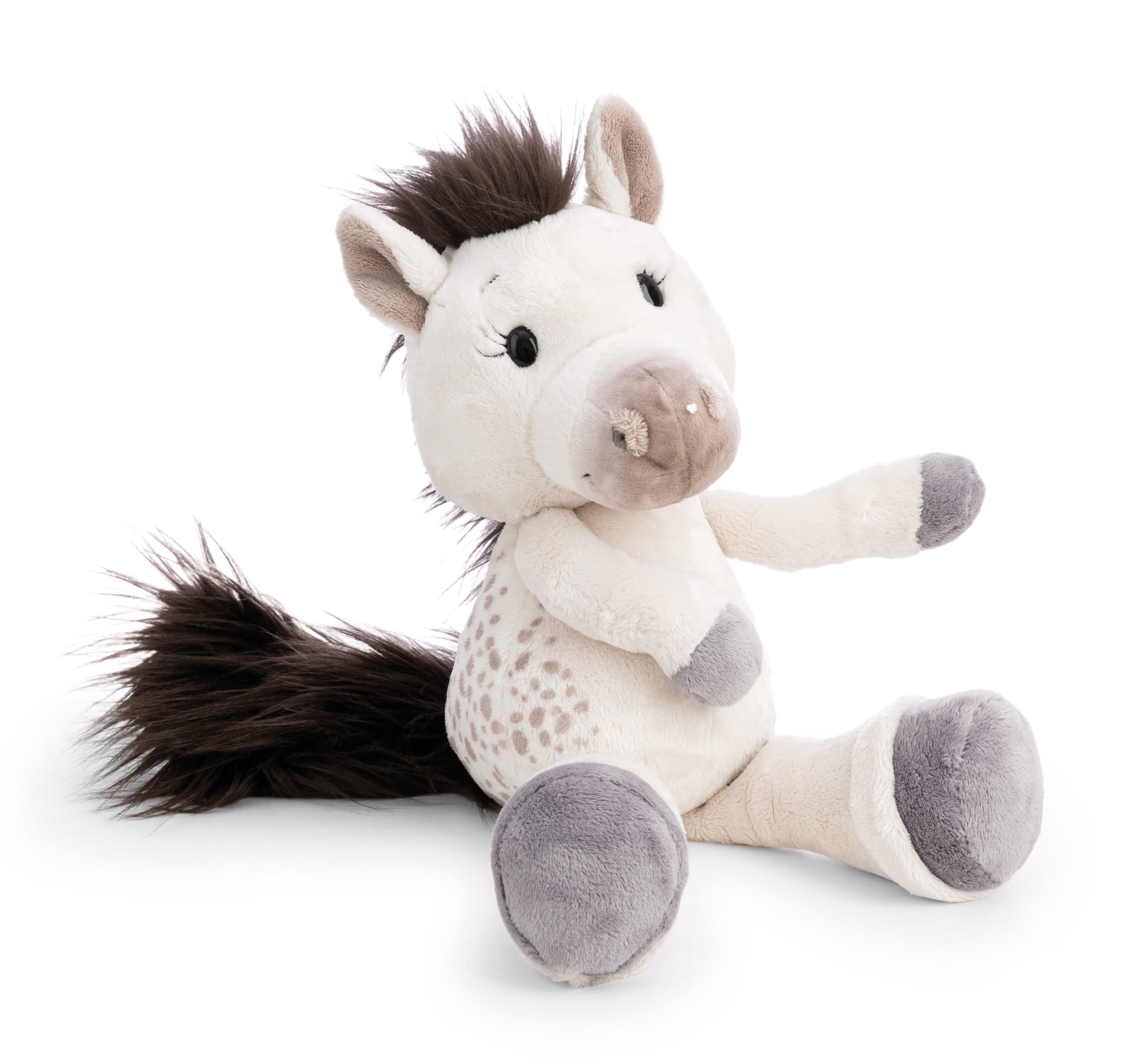 NICI Kuscheltier Pferd weiß Mony K. Pony schlenkernd 26cm GREEN