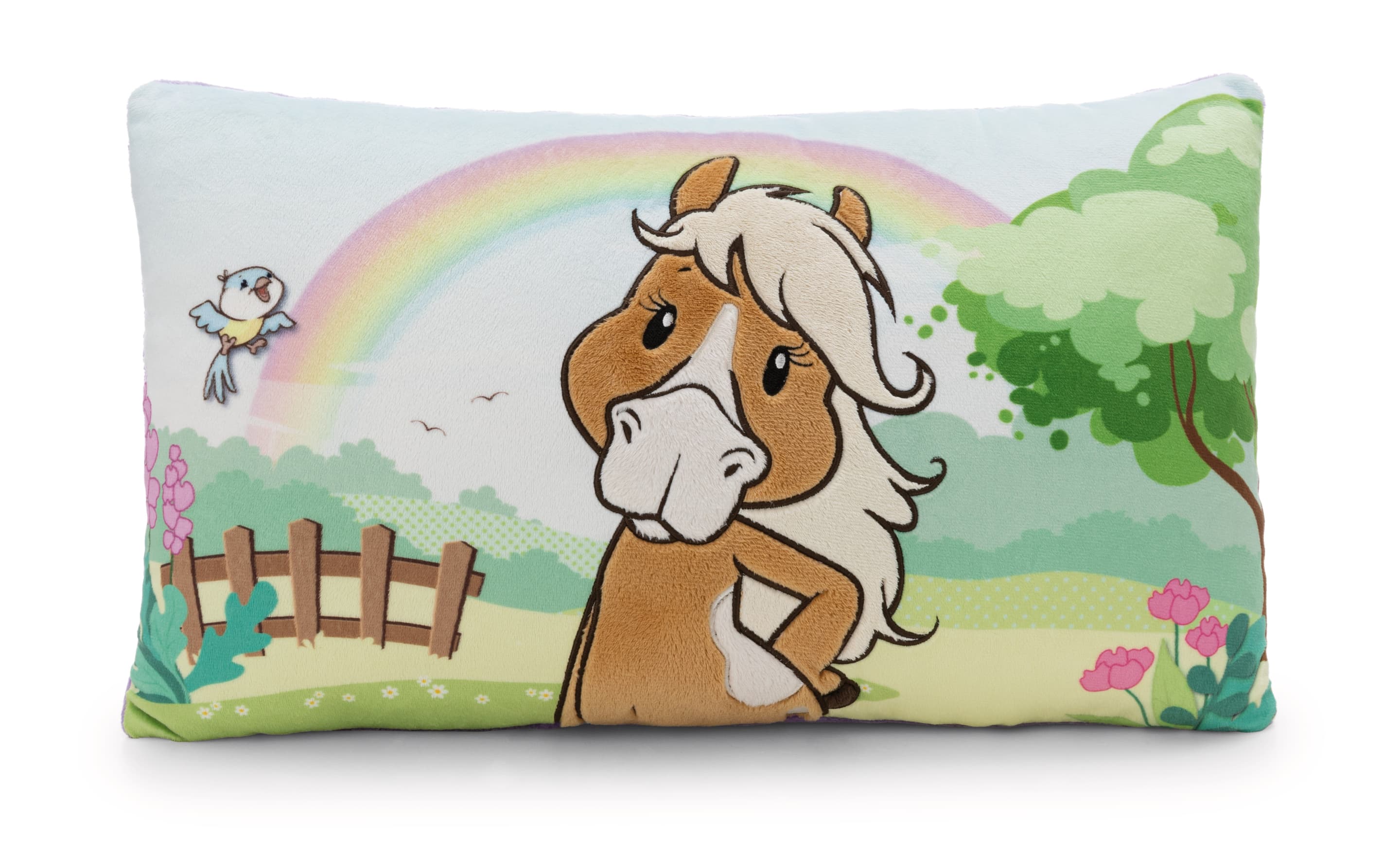NICI Kissen Pferd braun Holly K. Pony rechteckig 43x25cm GREEN