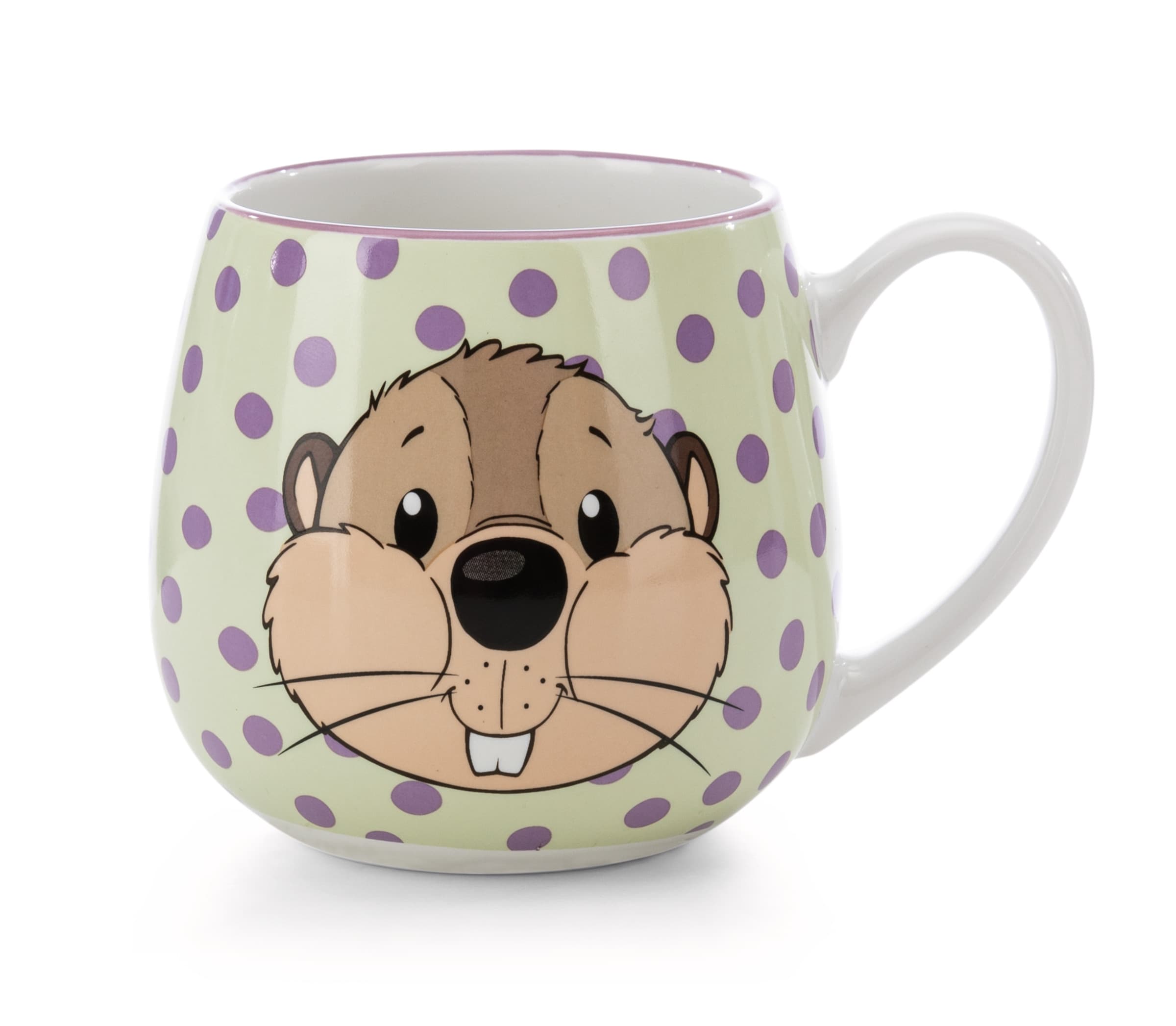 NICI Tasse Biber Harry Woodsnacker & Frosch Fridolin Frog 400ml