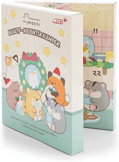 NICI mymochi Beauty-Adventskalender mit 24 Beauty-Überraschungen und Angy Schlüsselanhänger