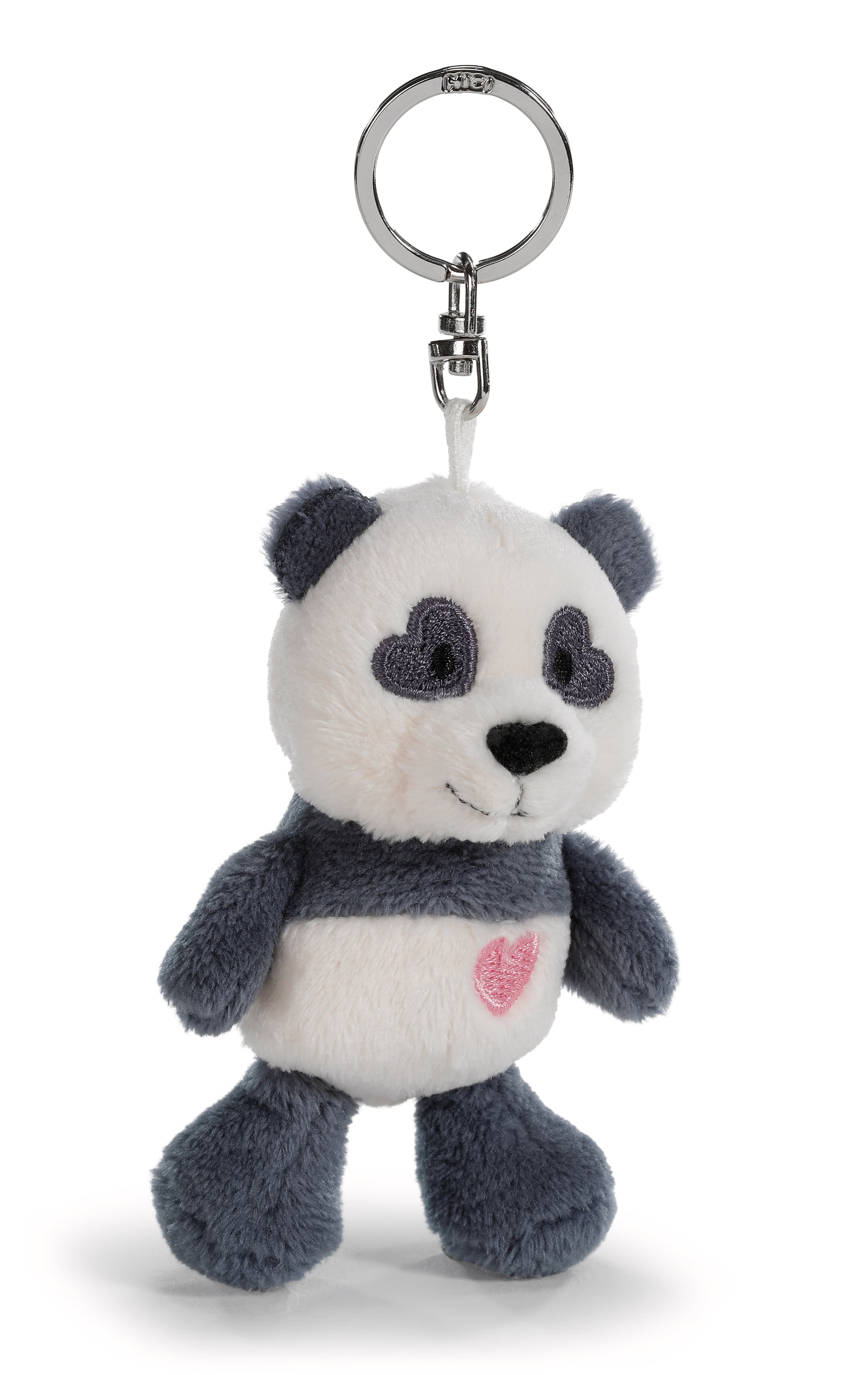 NICI Schlüsselanhänger Love Panda mit Herz 10cm GREEN