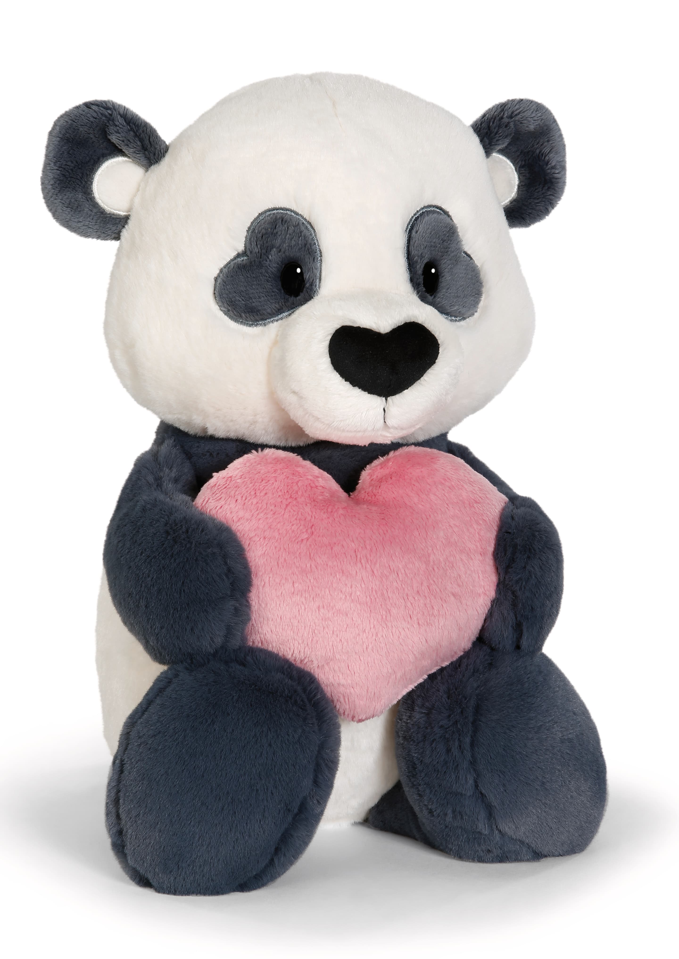 NICI Kuscheltier Love Panda mit Herz schlenkernd 25cm GREEN