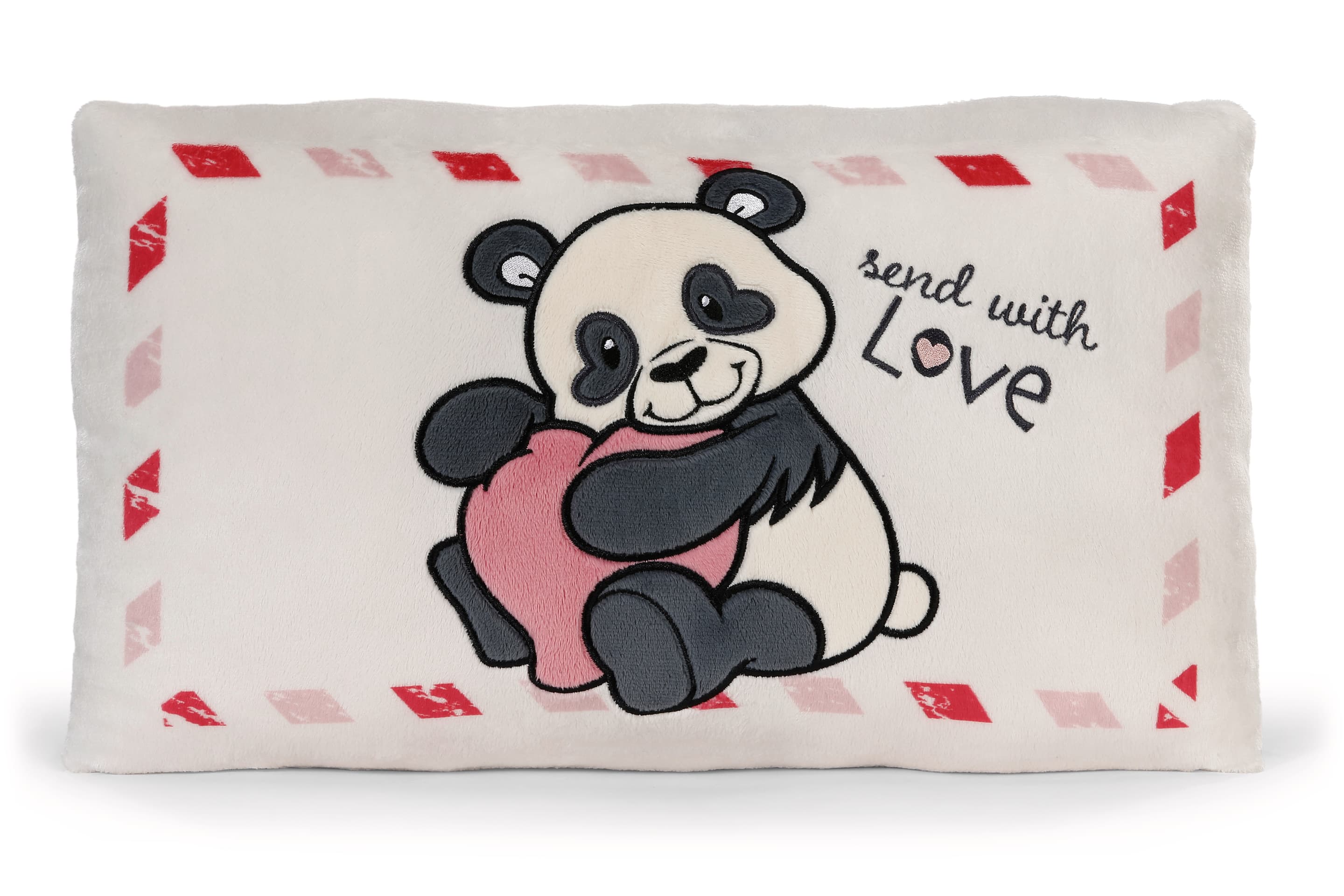 NICI Kissen Love Panda 43x25cm GREEN