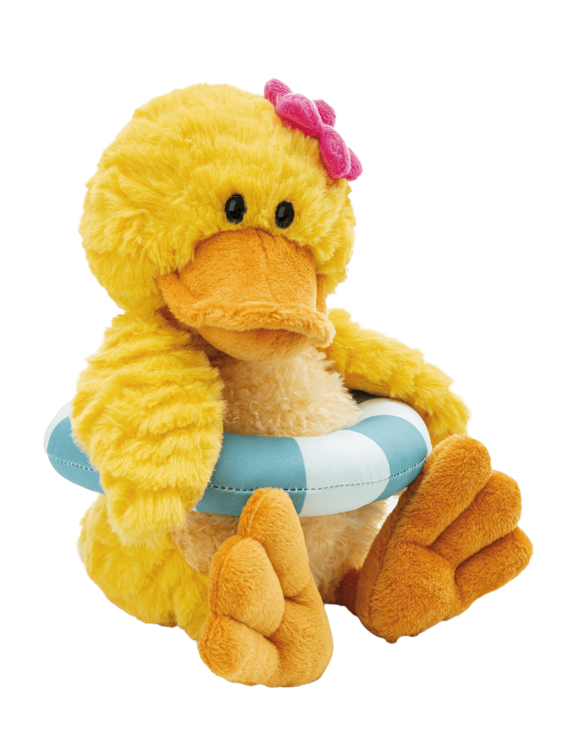 NICI Kuscheltier Ente Pooline mit Schwimmreifen schlenkernd 25cm GREEN