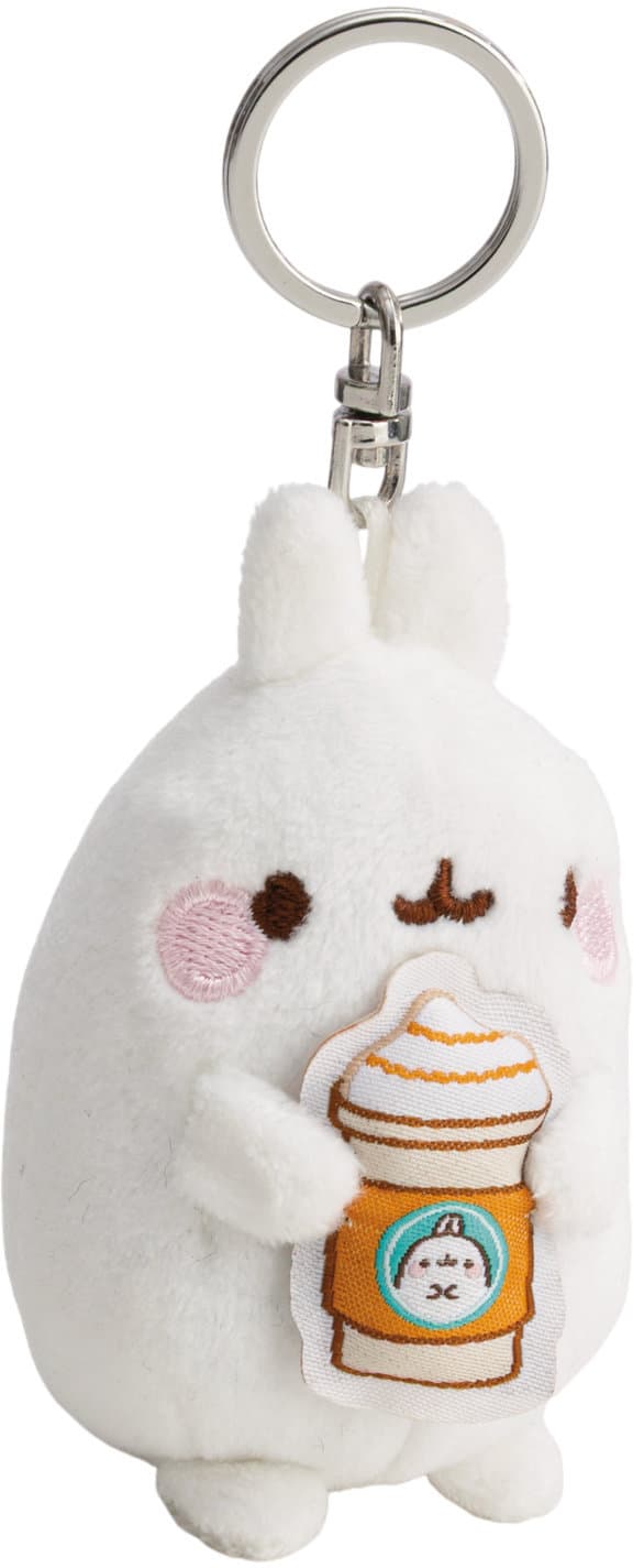 NICI Schlüsselanhänger Molang mit Kaffeebecher 8cm