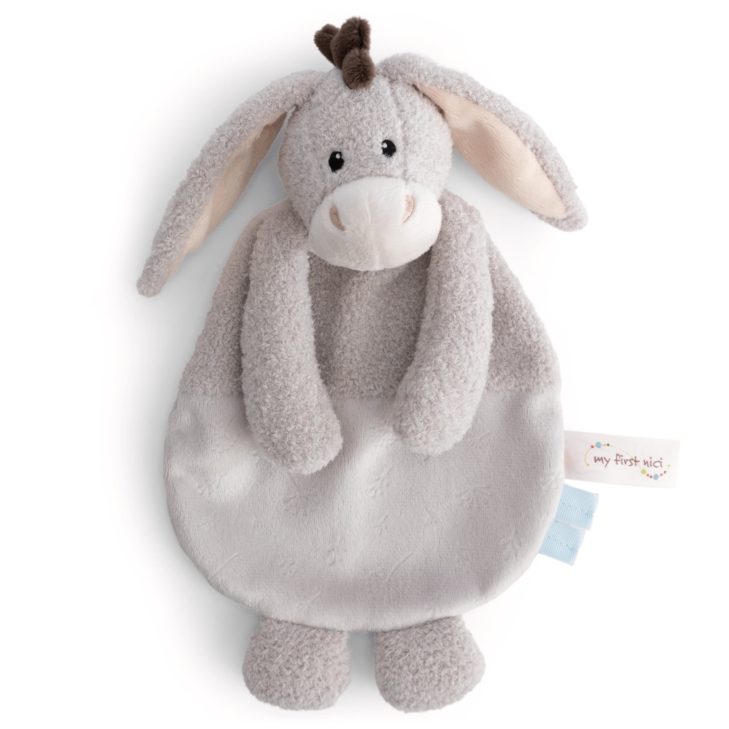 NICI My First NICI Schmusetuch Esel 25 cm grau/blau ab Geburt