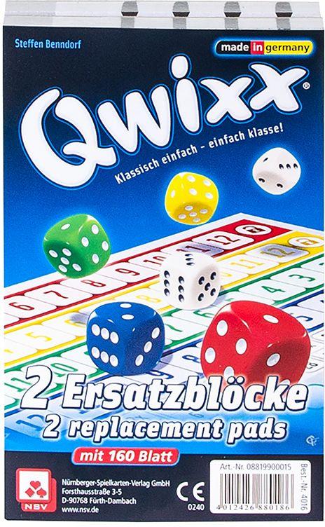 Nürnberger Spielkarten Verlag - Qwixx Original - Ersatzblöcke (2er)