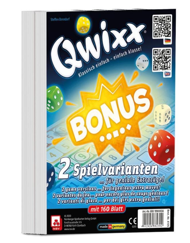 Nürnberger Spielkarten Verlag - Qwixx Bonus - Zusatzblöcke (2er)
