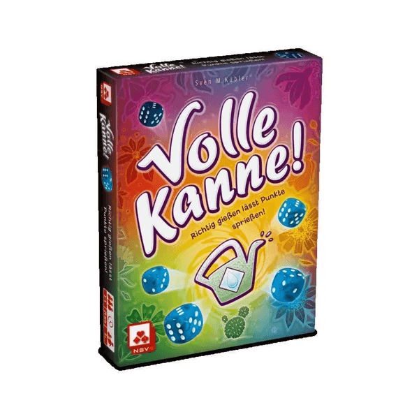 Nürnberger Spielkarten Verlag - Volle Kanne – Würfelspiel von NSV, Garten‑Wasser‑Würfelspaß für 1–4 Spieler ab 8