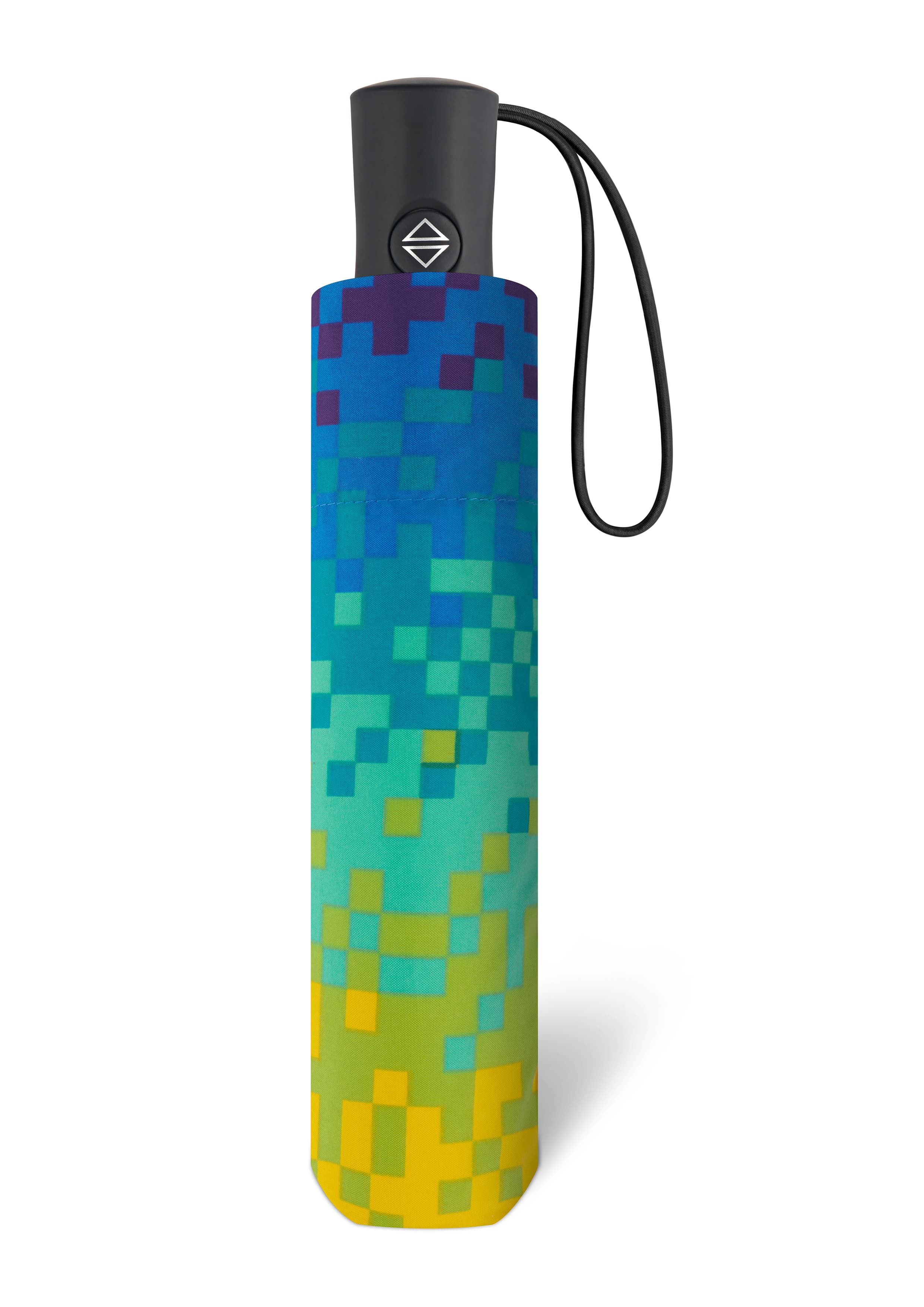 happy rain Taschenschirm Essentials Up & Down Pixel Rainbow